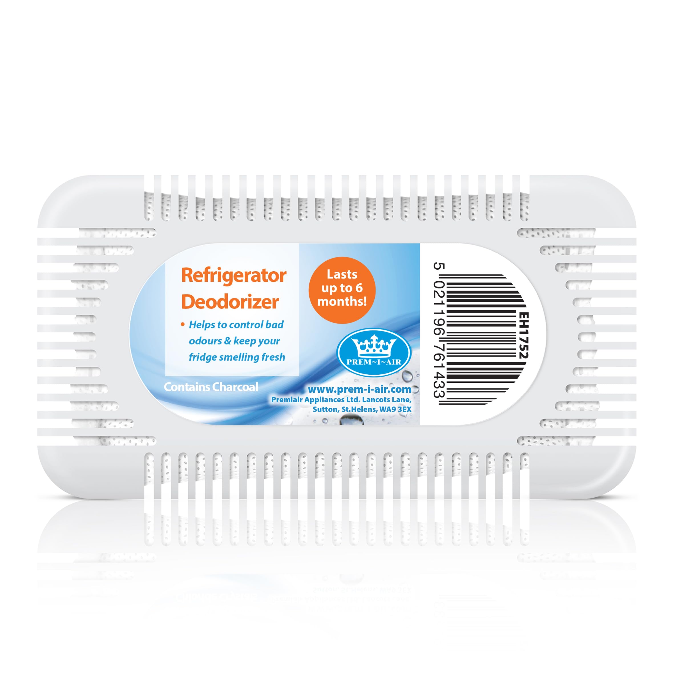 Prem-I-Air Refrigerator Deodorizer and Dehumidifier Unscented Freshener, Reduces Unwanted Smells, Odours in Fridges, Cool Boxes