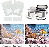 Vista 4 de MEETOOT 48 piezas anti niebla insertos reutilizables absorbentes de humedad tiras eliminación de humedad desempañador para viviendas de buceo