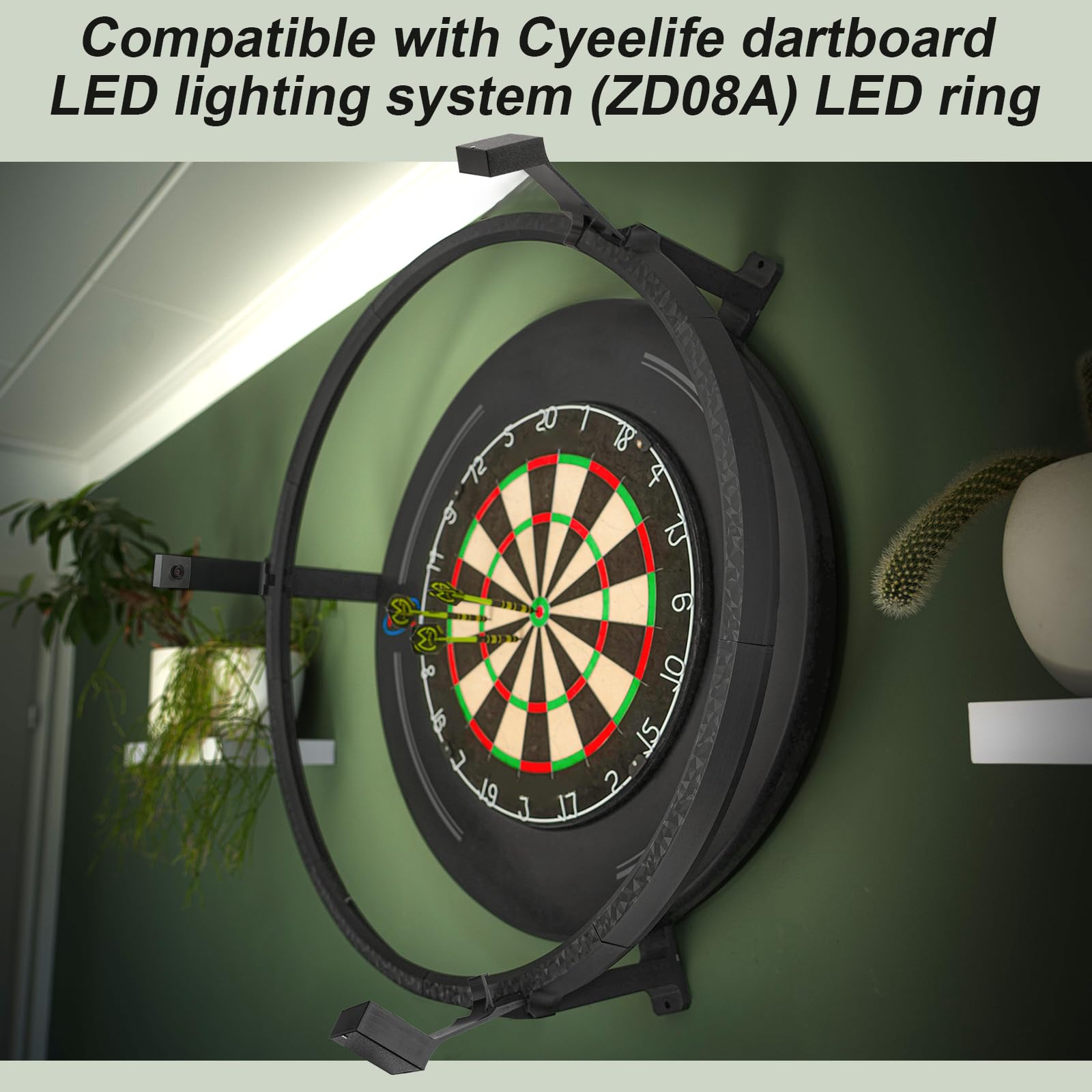 OV9732 Kamerahalterung für Cyeelife Dartscheibe LED Beleuchtungssystem (ZD08A) LED Ring - kein Bohren -für autodarts Dart Kamerasystem 3 Satz（Ohne Kameramodul）