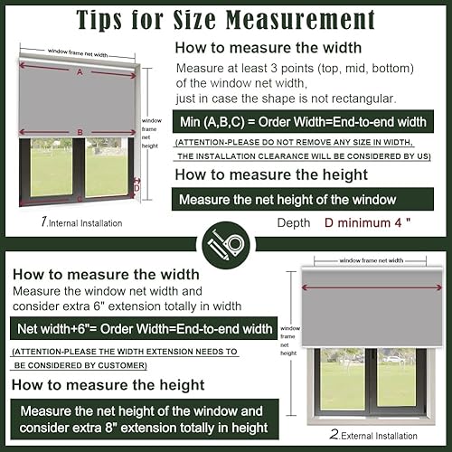 Miniatura 6 de ZSHINE Persianas enrollables de poliéster motorizadas de doble capa para día y noche, motor Homekit, motor recargable, adecuado para el hogar