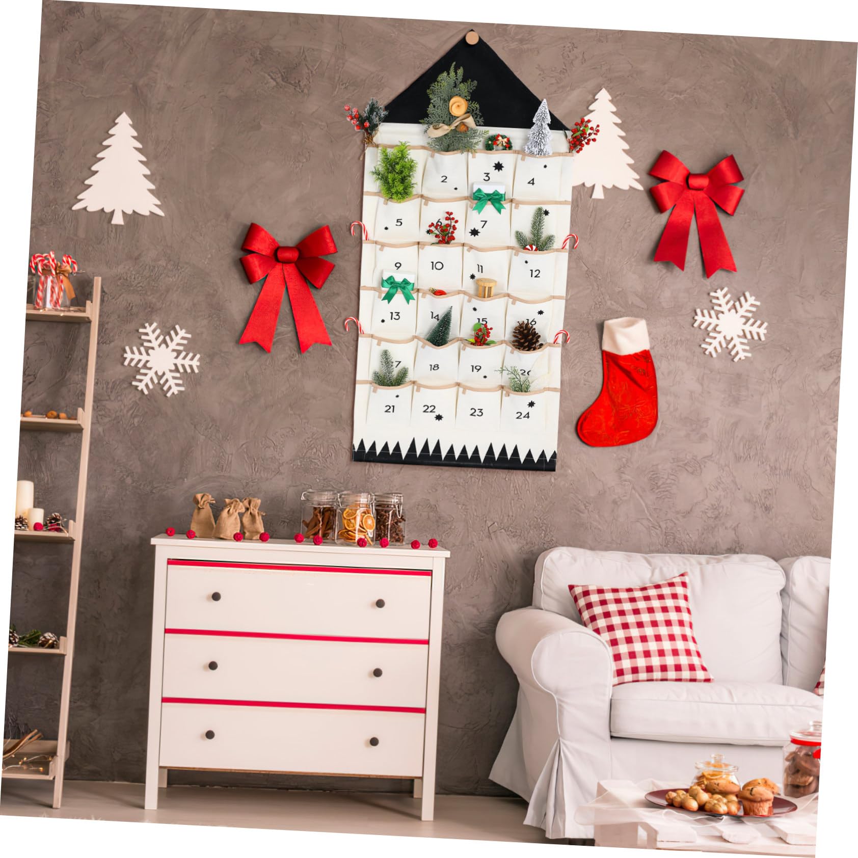 Xmas Kalender Organizer Praktische Aufbewahrungslösung Für Weihnachten Dekorativ Und Platzsparend Für Kinderzimmer Und Wohnräume