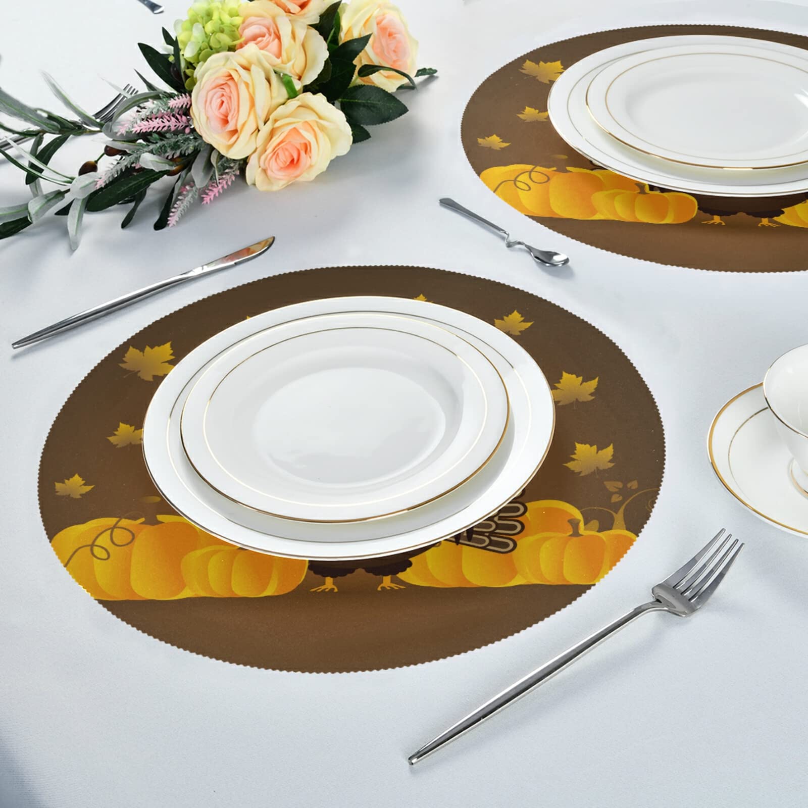 Lot De 6 Sets De Table En Vinyle Vert Lavables - Antidérapants, Résistants à La Chaleur Jusqu'à 100°C, 30 X 45 Cm Pour Cuisine Et Salle à Manger