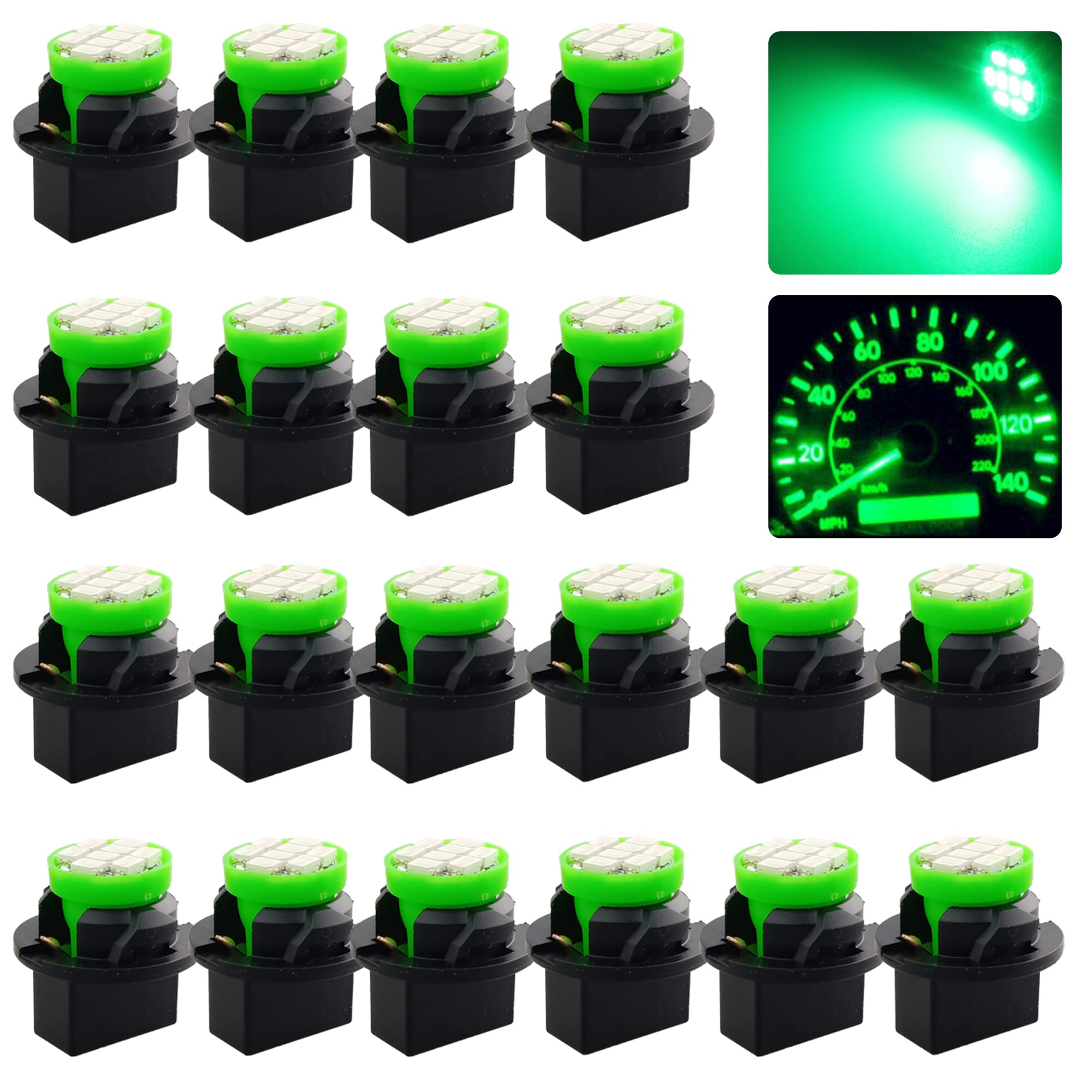 Amazon.com: GLOFE T10 194 168 Green LED Dash Instrument Lights