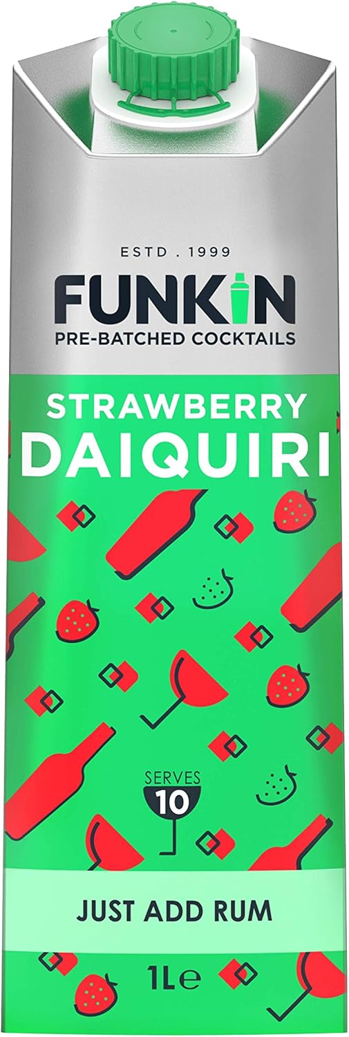 Funkin Strawberry Daiquiri PreMade Cocktail Mix 1 Litre (Case of 6