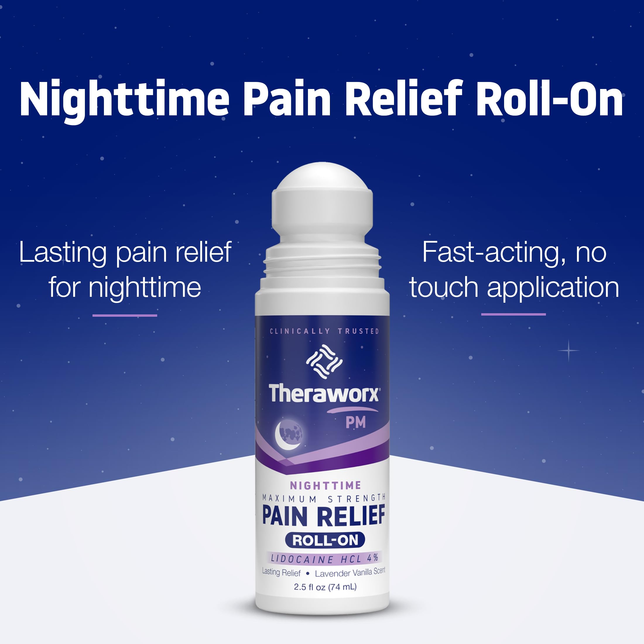 Theraworx Nighttime Maximum Strength Pain Relief Roll-on - 2.5oz (2 Count) — Amazon image 3