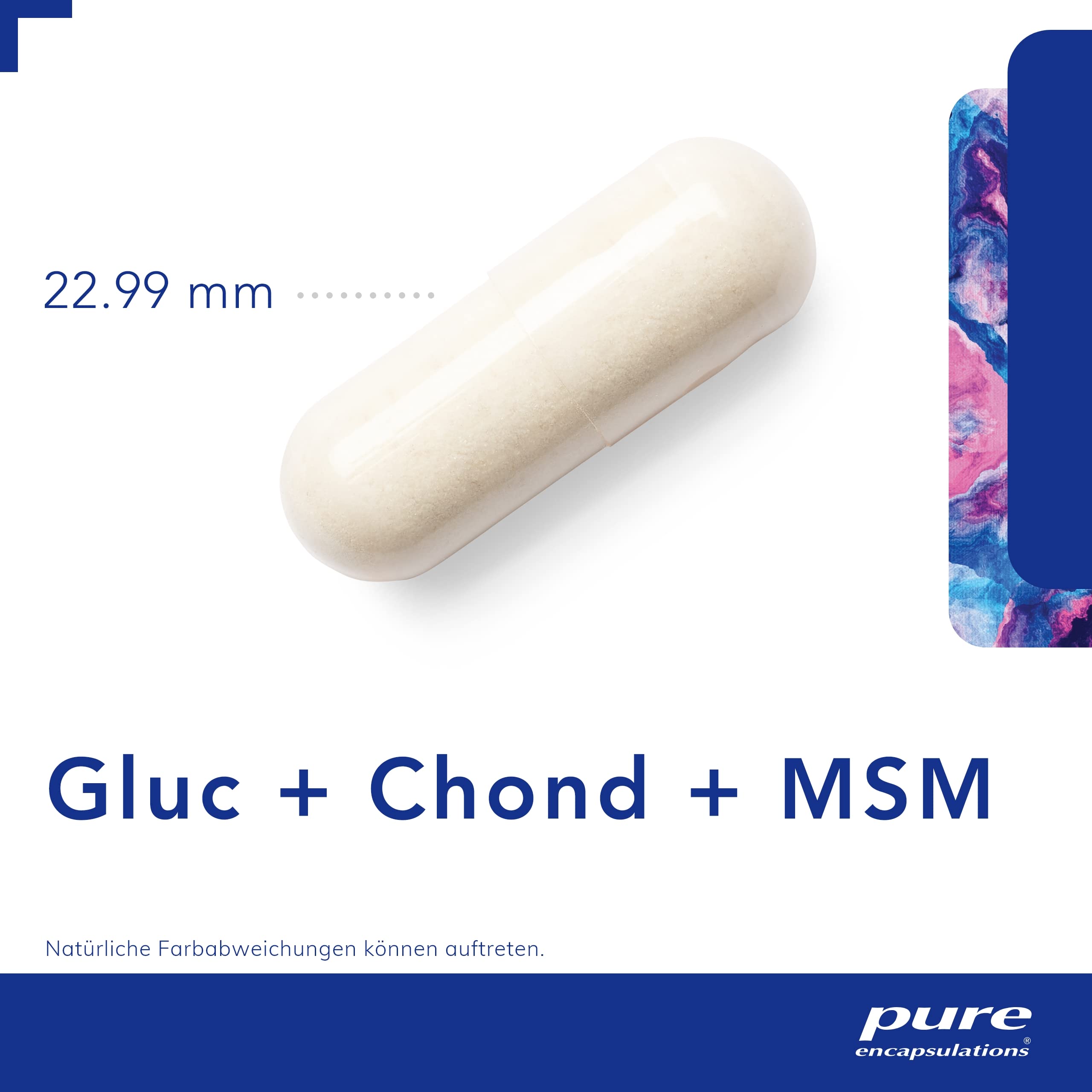 Pure Encapsulations - Glucosamin Chondroitin + MSM - Hochdosiert mit organischem Schwefel - 120 Kapseln