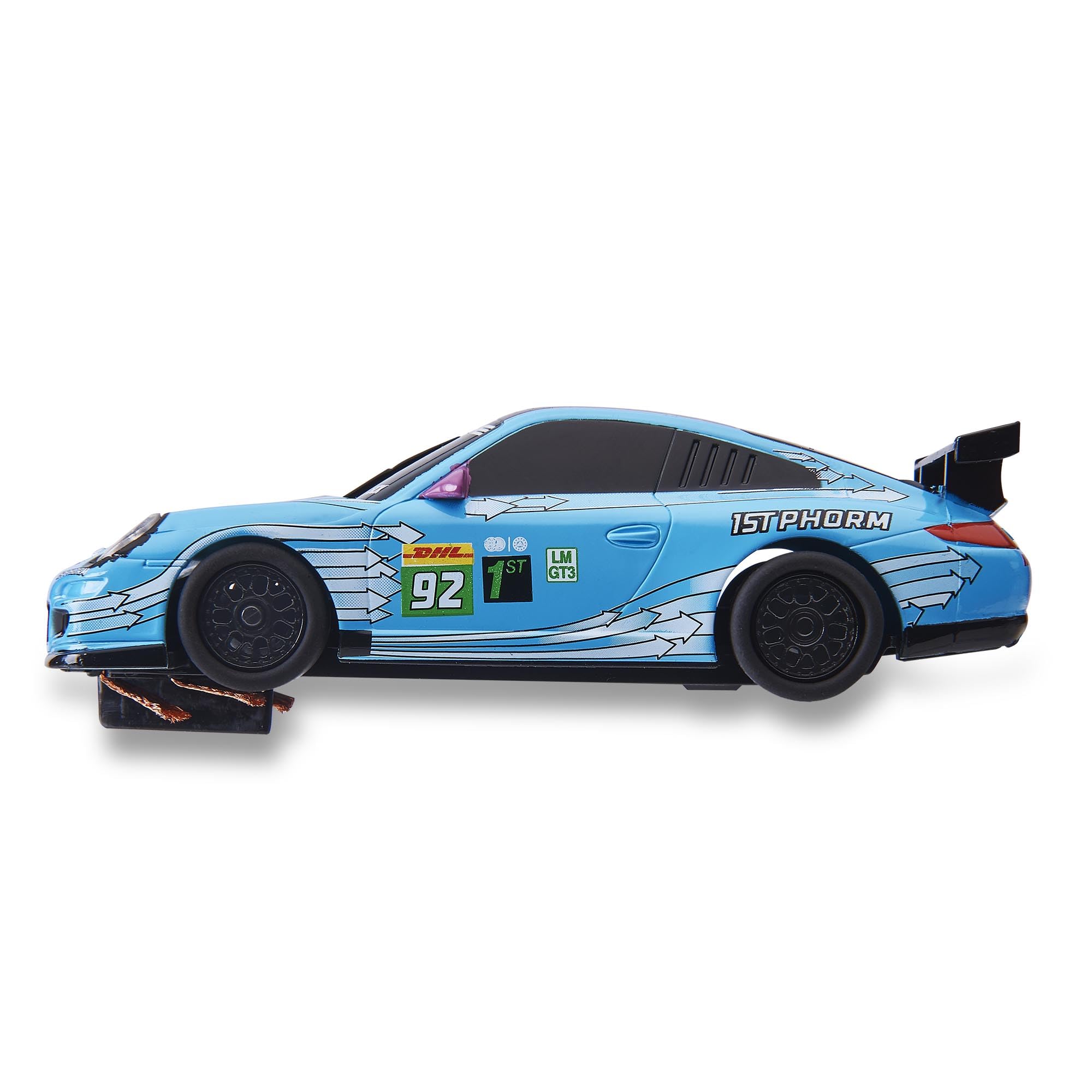 SCALEXTRIC - Vehículo de Carreras Compact - Coche Slot - Escala 1:43 (SCX Porsche 911 GT3 - #92)