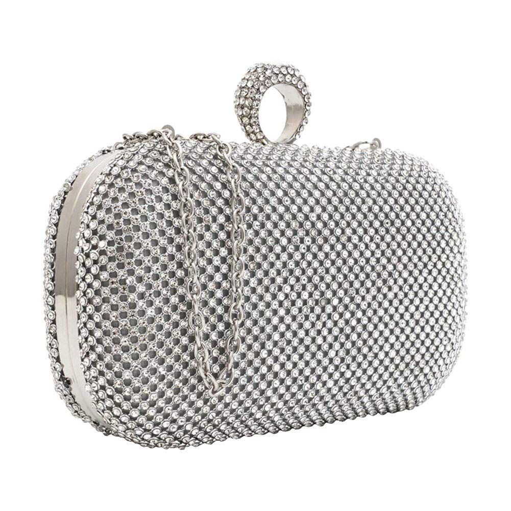 Evening Bag Crystal,Rhinestone Evening Dinner Bags Wedding Clutch Purse