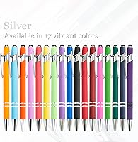 Vista 3 de Hasta 480 unidades de bolígrafos personalizados a granel, bolígrafos metálicos personalizados con nombre impreso con tinta negra, bolígrafos