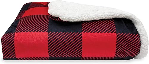 Miniatura 2 de SensorPEDIC Wellness Collection - Manta con peso de 12 libras con funda extraíble, rojonegro, 72 x 48 pulgadas