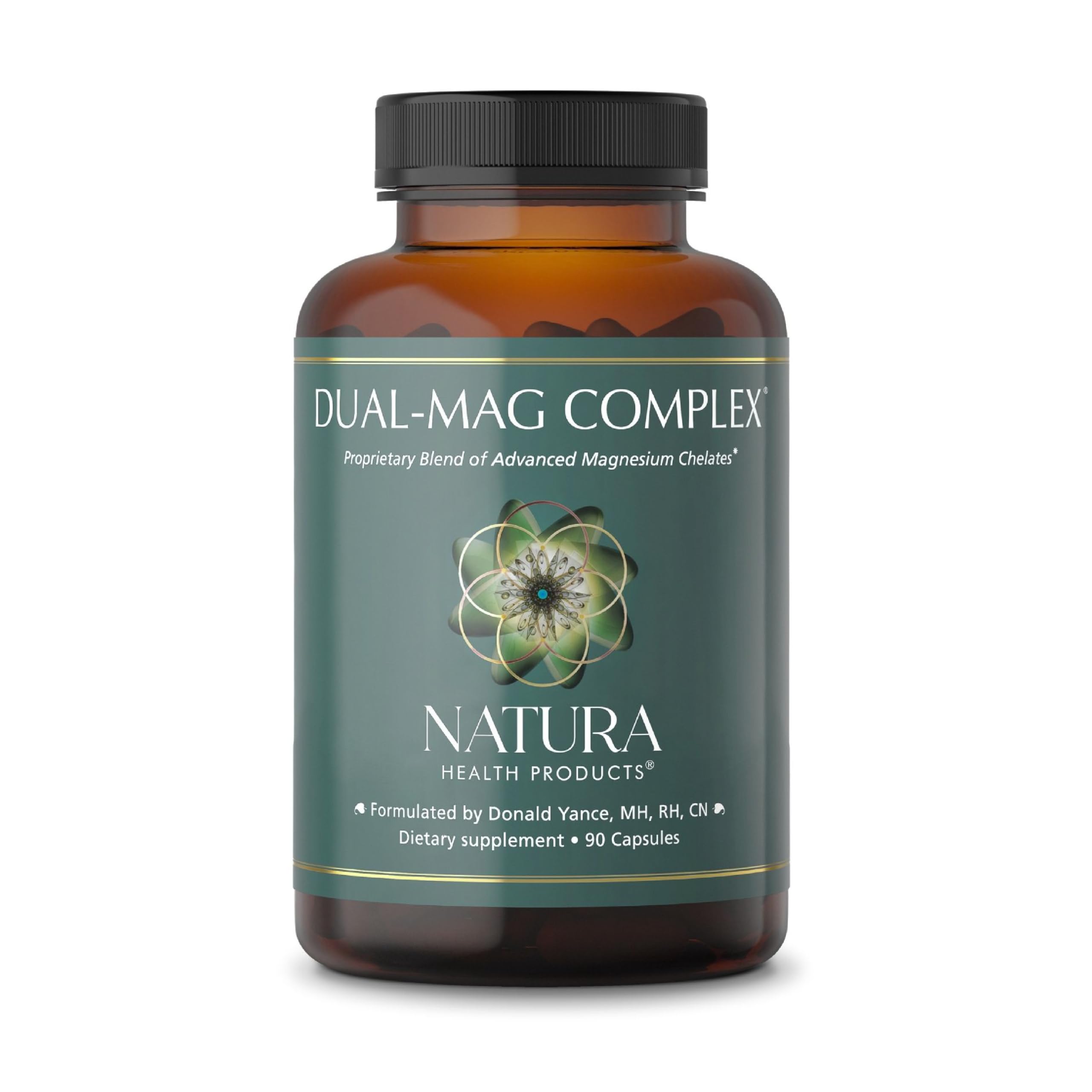 Natura Health Products Dual-mag Complex Supplement - Promotes Cardiovascular, Neurological, and Immune Health - Featuring Albion’s Magnesium Bisglycinate Buffered Chelate (90 Capsules)