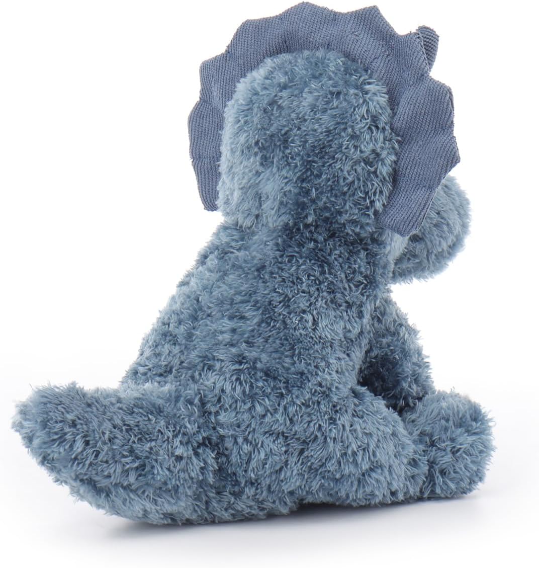 Apricot Lamb Dark Blue Triceratops Stuffed Animals for Kids, Soft Cute Plush Toys for Baby Girl and Boy, 9 Inches