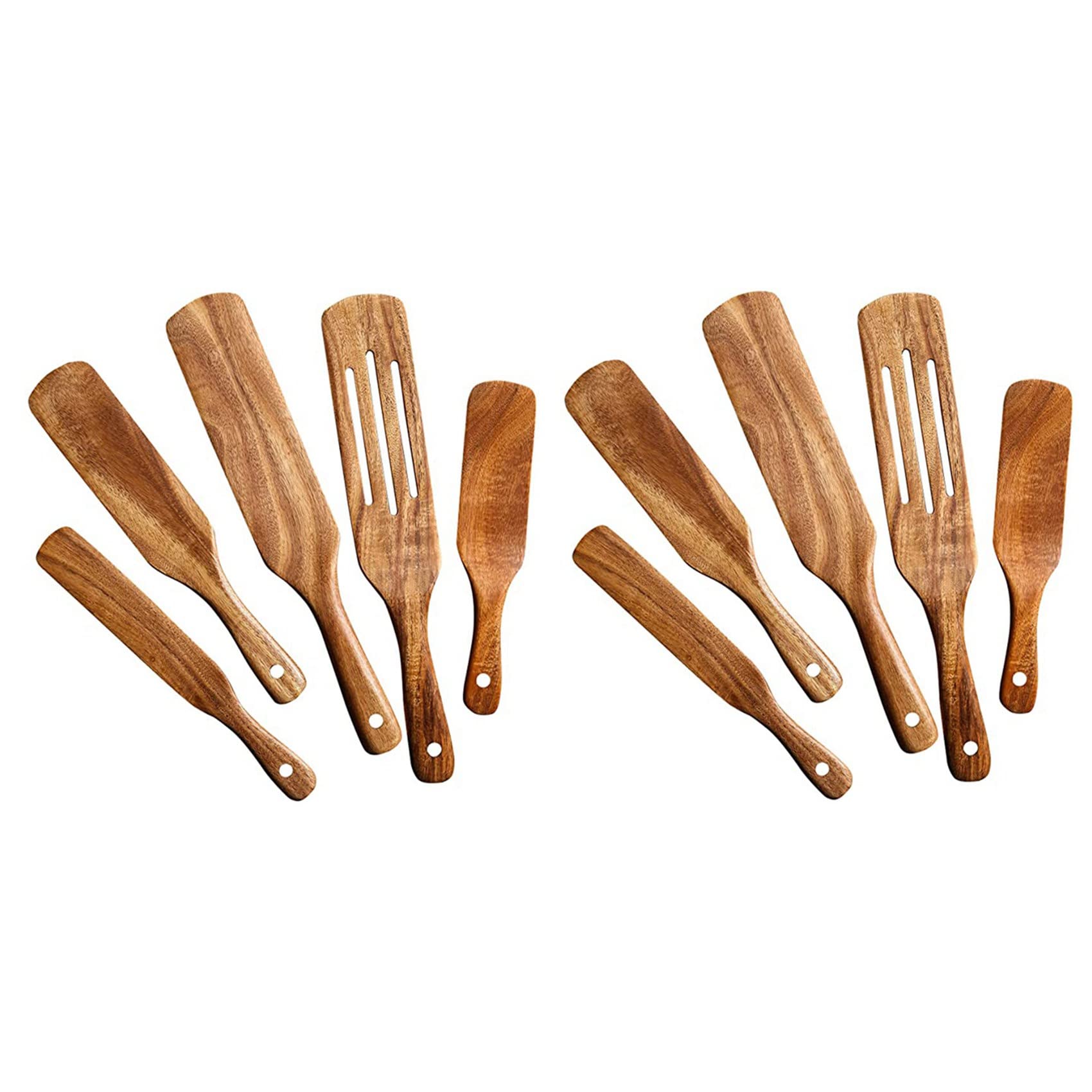 Ensemble de spurtles en bois : le coffret d'outils de cuisine en teck à offrir