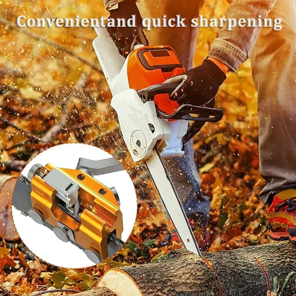 Afilador de motosierra, herramienta manual portátil para afilar cadenas universal, compatible con todos los tipos de motosierra para un fácil mantenimiento de la hoja