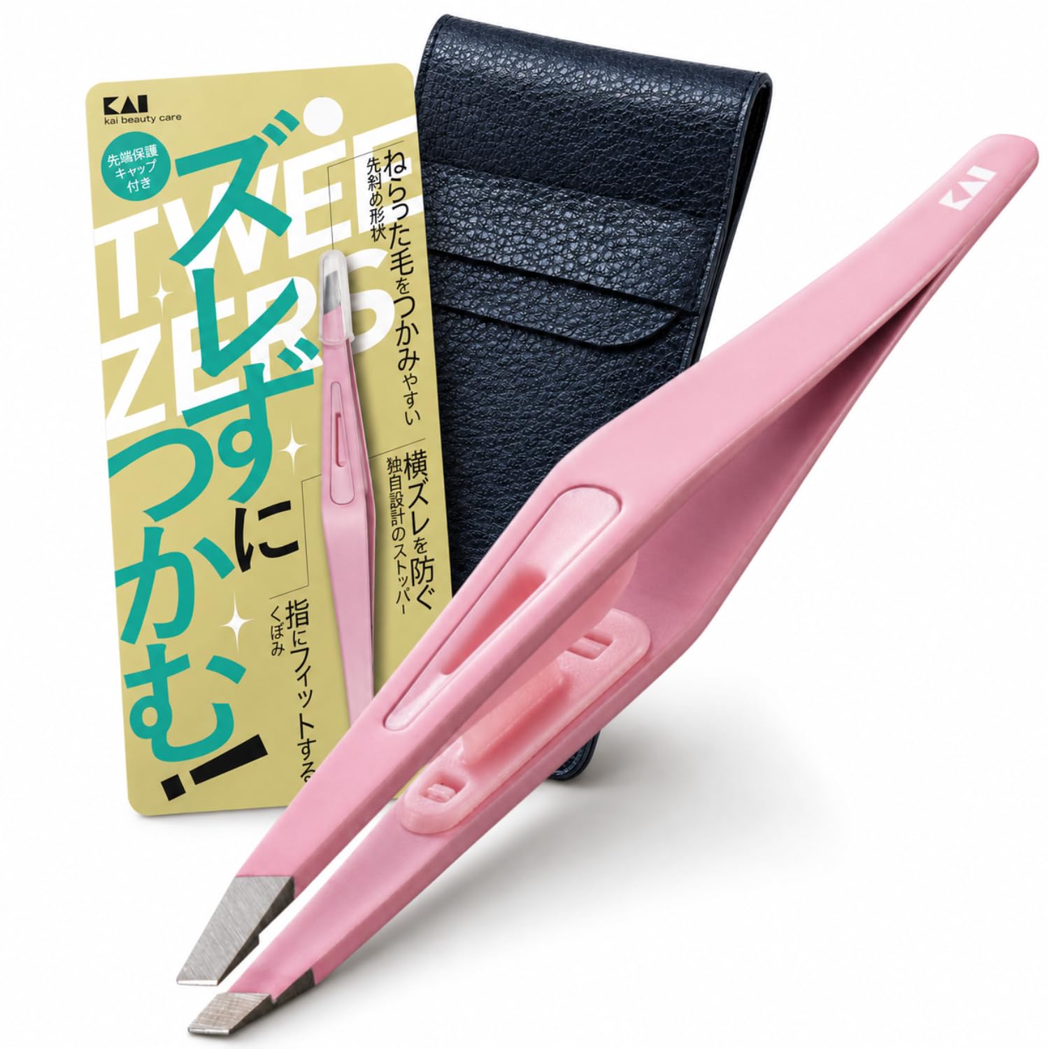 貝印 KAI ズレない毛抜き KQ3214 ピンク