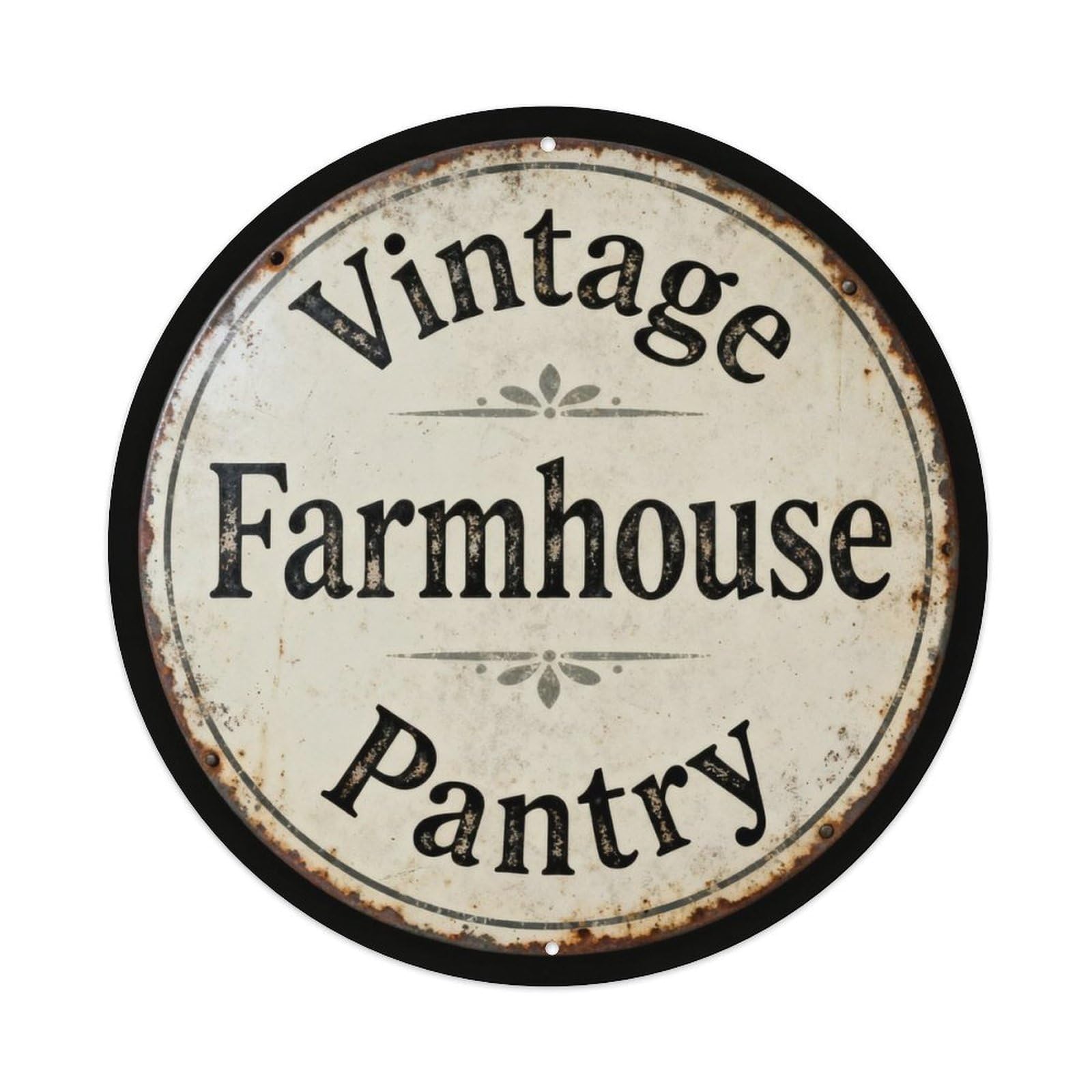 Vintage Farmhouse Pantry Metal Tin Sign Plaque