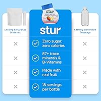 Vista 4 de Stur Potenciador de agua con electrolitos Endulzado con stevia Alto en vitamina C y antioxidantes Sin azúcar Cero calorías Keto Vegano
