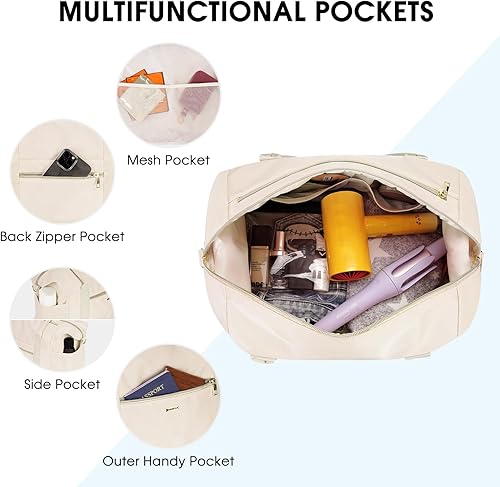 Miniatura 5 de WANDF Para Spirit Airlines - Bolsa para artículos personales de 18 x 14 x 8 pulgadas debajo del asiento con bolsillo para ropa húmeda y