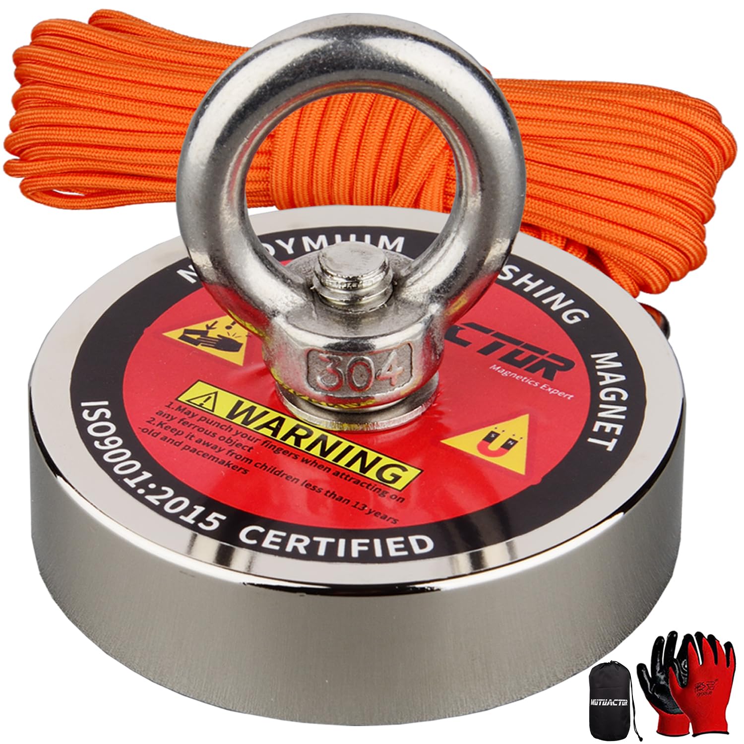 Magnet Fishing Kit - 500lb Pulling Force -25