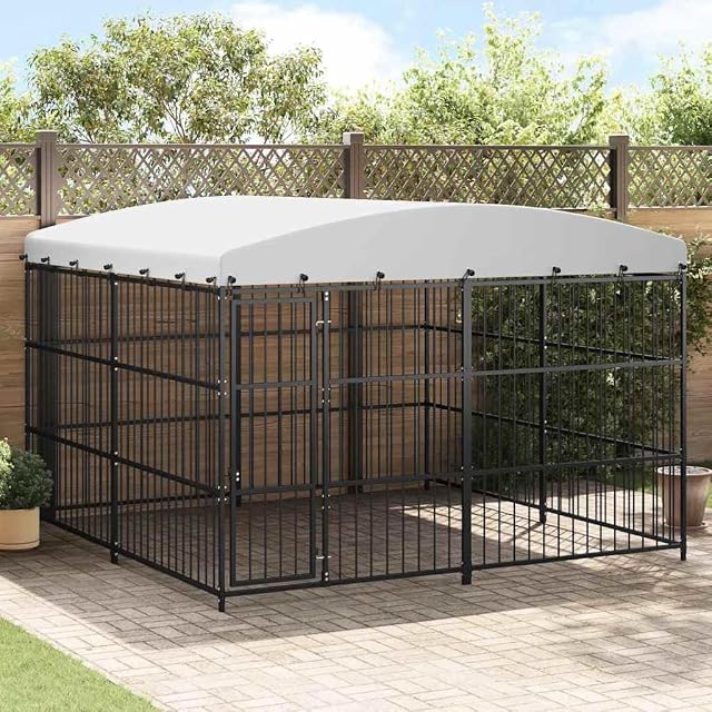 Foto 2 de 8 de vidaXL Perrera de Exterior con Techo 300x300x210 cm