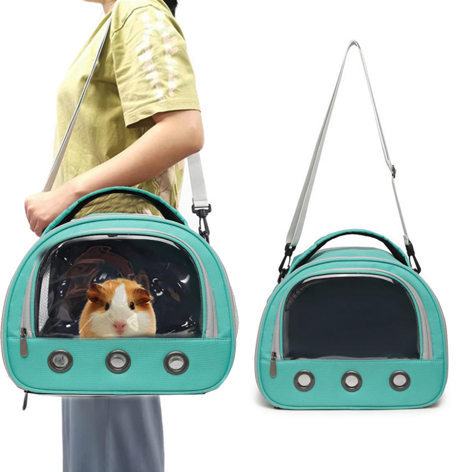 Borsa Trasparente Per Piccoli Animali - Trasportino Per Criceti, Porcellini D'India, Uccelli