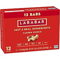 Vista 1 de Larabar - Barra de frutas y nueces, galletas de anacardo, sin gluten, vegana, barras de 1.6 onzas, 12