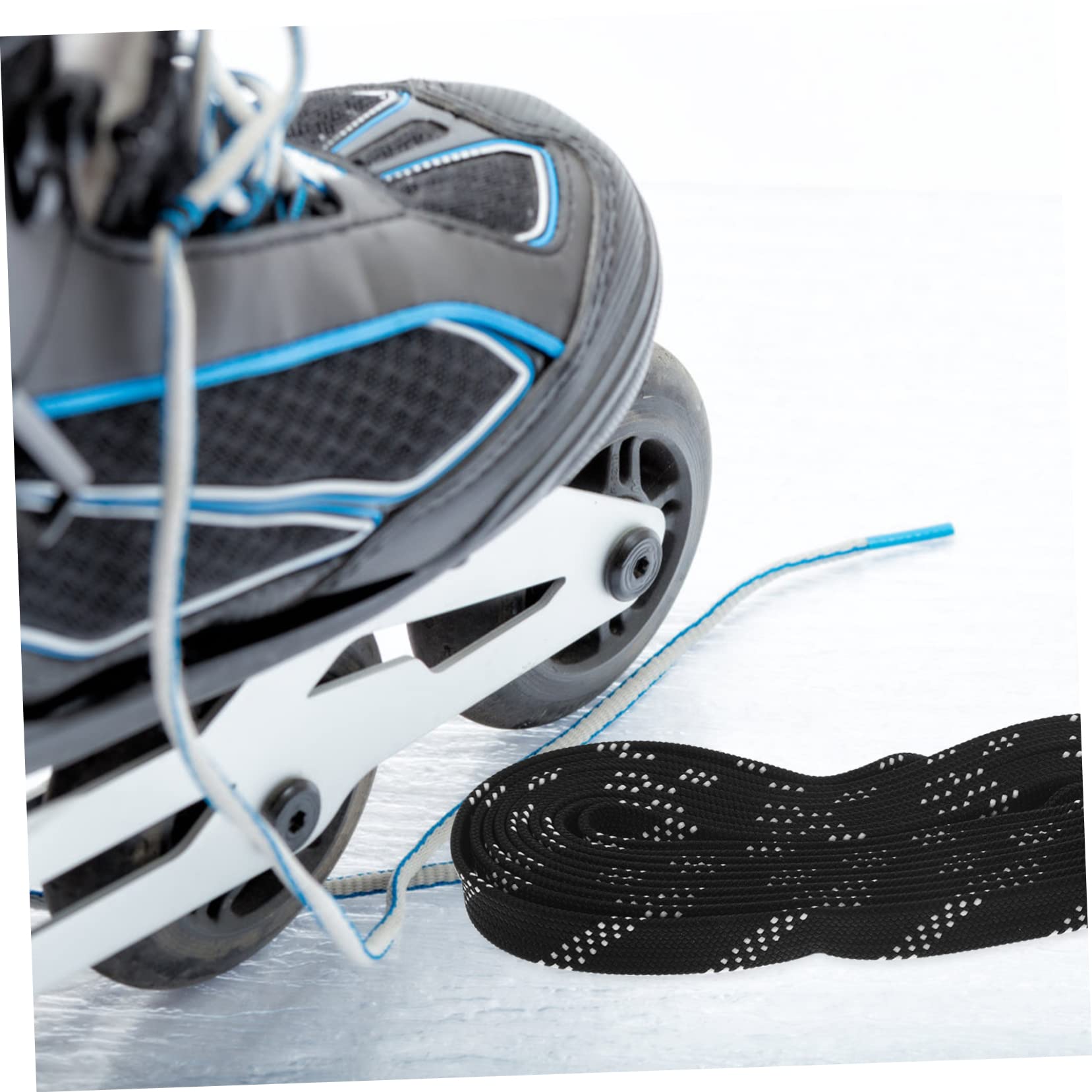 BESPORTBLE 5pièces Lacets De Hockey Imperméables Cire pour Patins à Glace Résistance à Traction pour Sports De Glisse