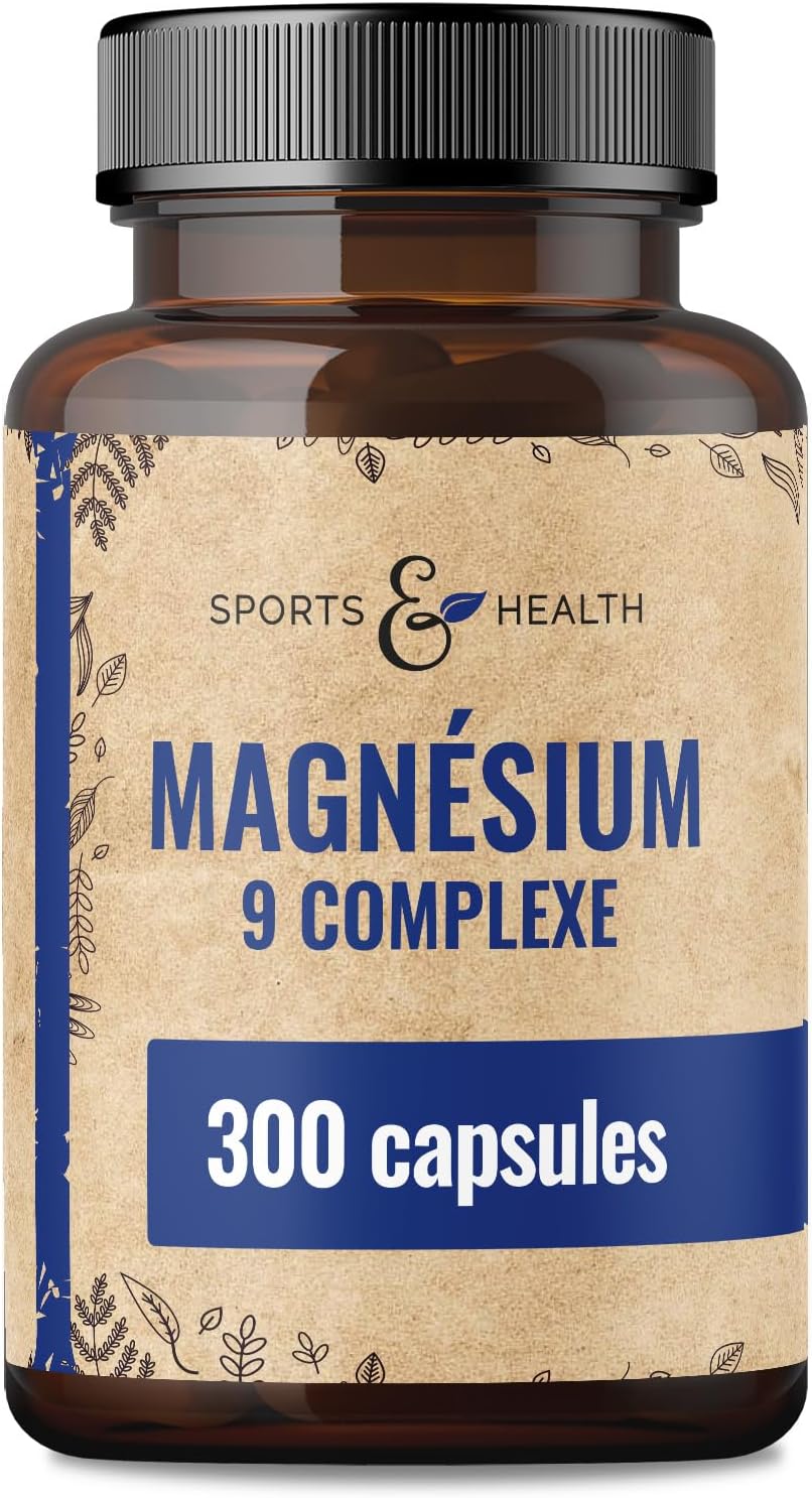 Magnesium Complex High Dosed 400mg – [300x Capsules – 9 Magnesium Compounds] – High Dosed Magnesium Capsules – Magnesium Complex Vitamin B – Magnesium Oxide Bisglycinate