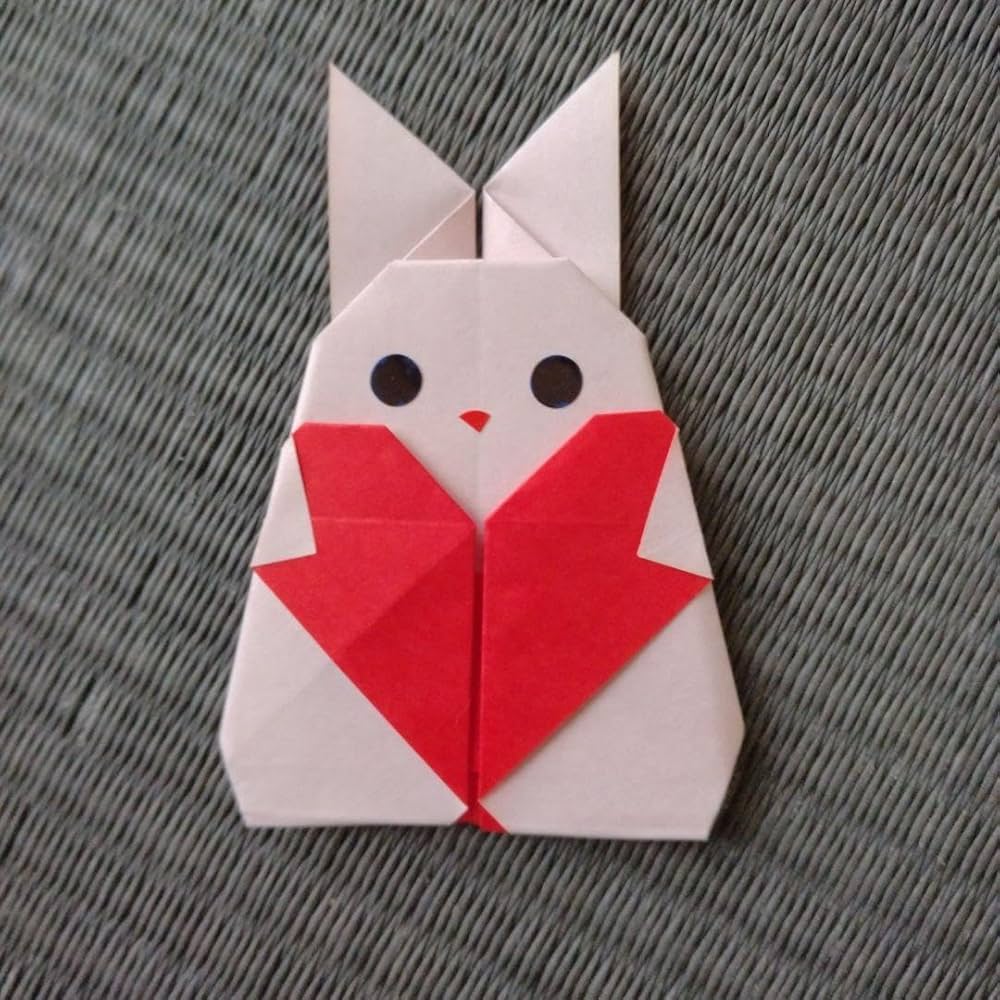 うさぎ　折り紙　バレンタイン　ご確認ページです。 バレンタイン 折り紙】ハートうさぎの折り方 ☆ 折り紙 簡単