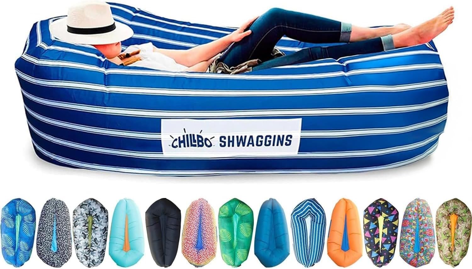 Chillbo Shwaggins Inflatable Couch – Cool Inflatable Chair Easy Setup is Ideal for Hiking Gear, Beach Chair and Music Festivals. Dad Gifts or Gifts for Dad Chillbo Shwaggins Inflatable Couch – Cool Inflatable Chair Easy Setup is Ideal for Hiking Gear, Beach Chair and Music Festivals. Dad Gifts or Gifts for Dad