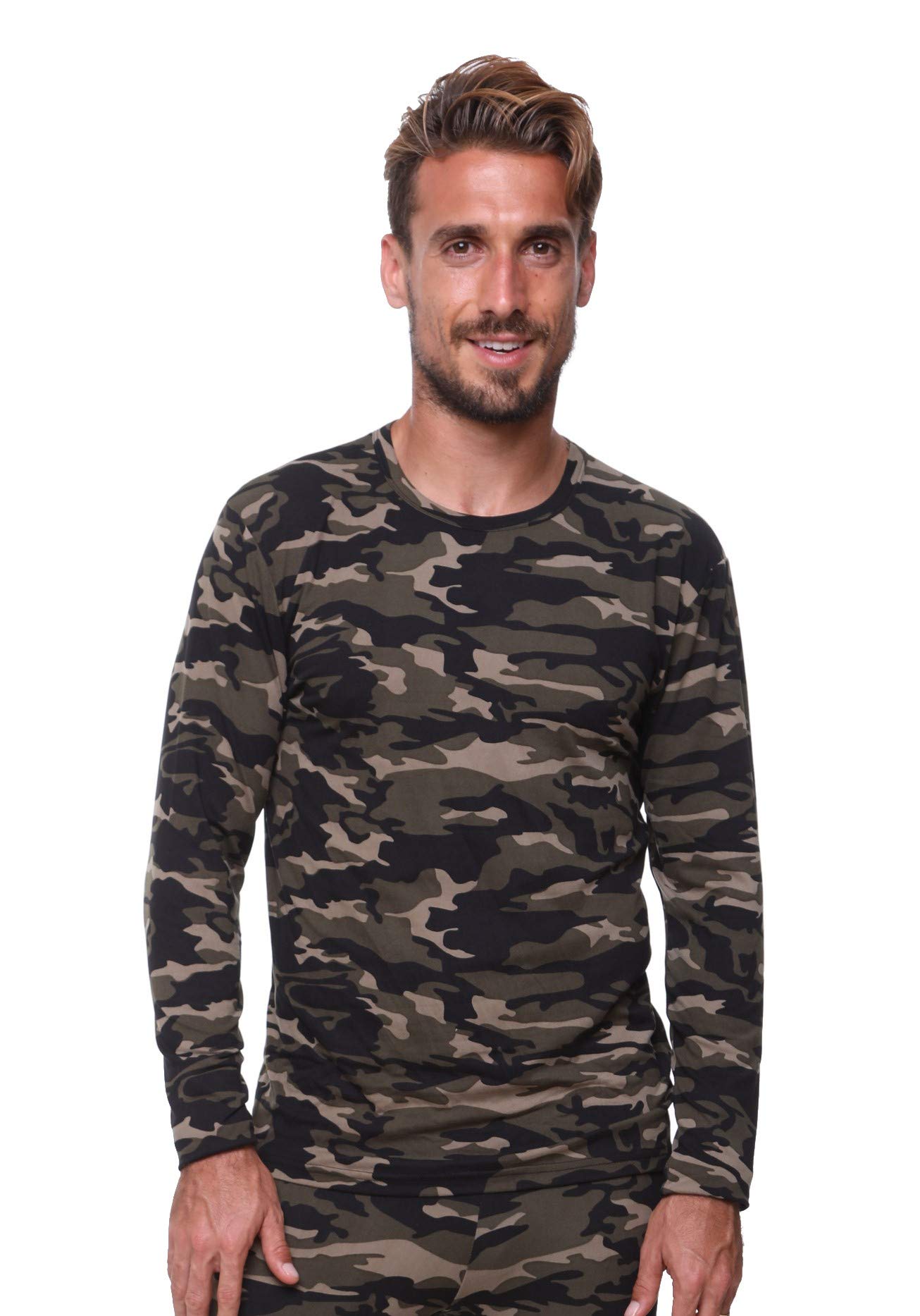UltraDry Men Thermal Underwear Top by Outland; Base Layer; Soft Lightweight Warm Fleece
