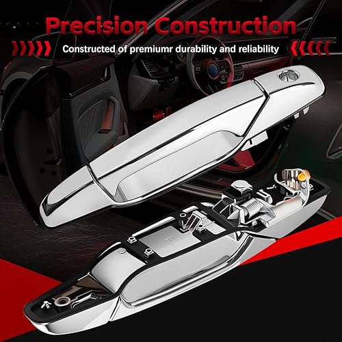 Miniatura 3 de FAERSI Manija de puerta exterior exterior para Chevy Avalanche Silverado Tahoe GMC Sierra, Yukon, Yukon XL, Cadillac Escalade, OE# 80546,