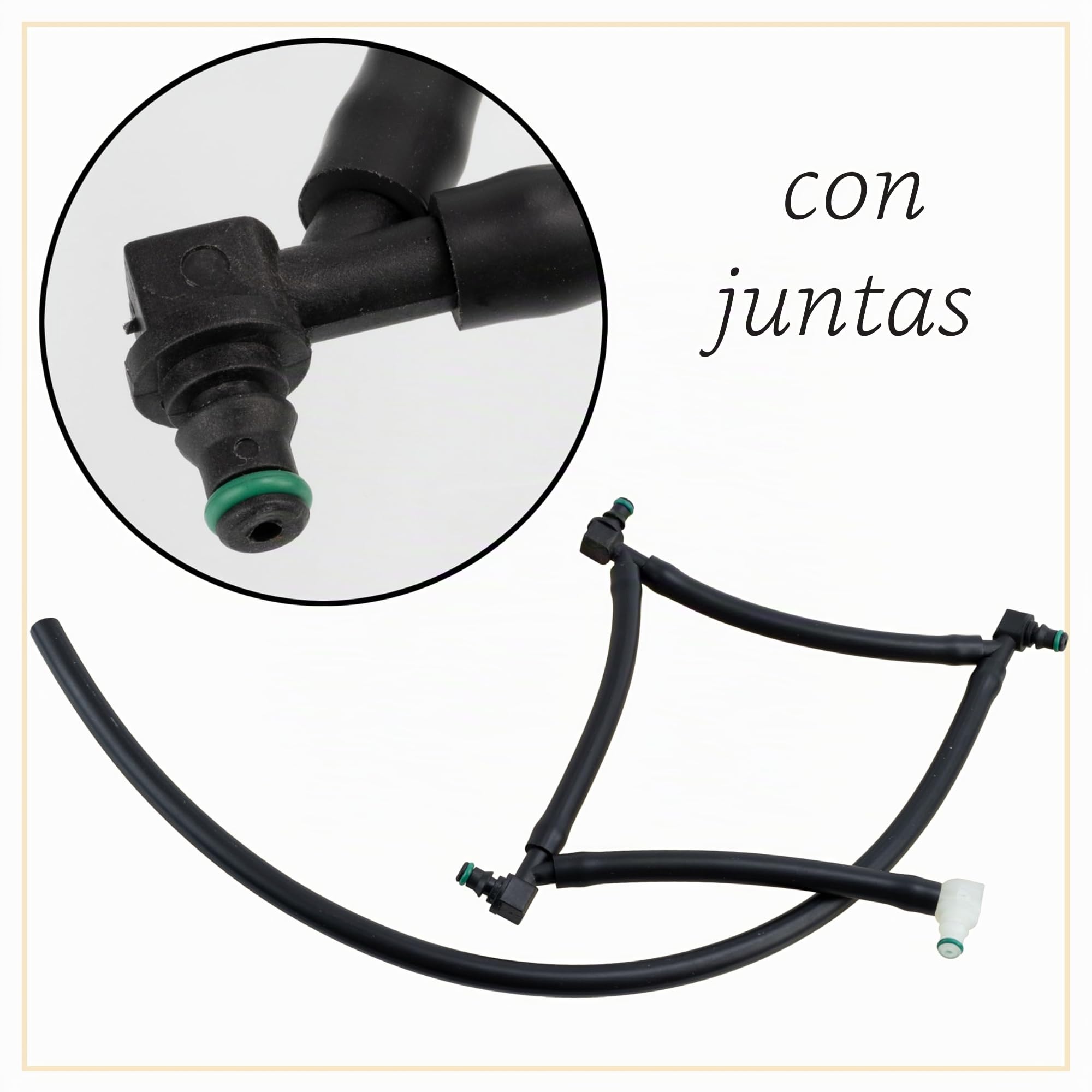 AERZETIX - C70440 - Tubo de retorno de fugas para inyector de combustible - compatible con números OE 1574Q1, 1444973, 2Q6S9K022AD, 2S6Q9K022AC, 2S6Q9K022AD