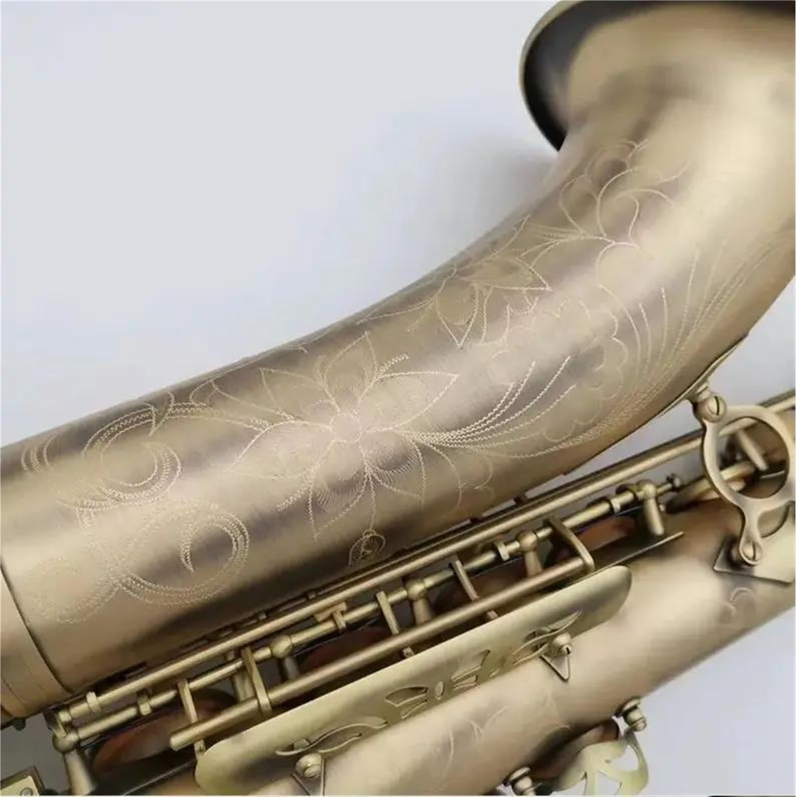 sassofono Sassofono Tenore Laccato Oro Sax Tenore Professionale Con Custodia Per Ance, Bocchino Al Collo