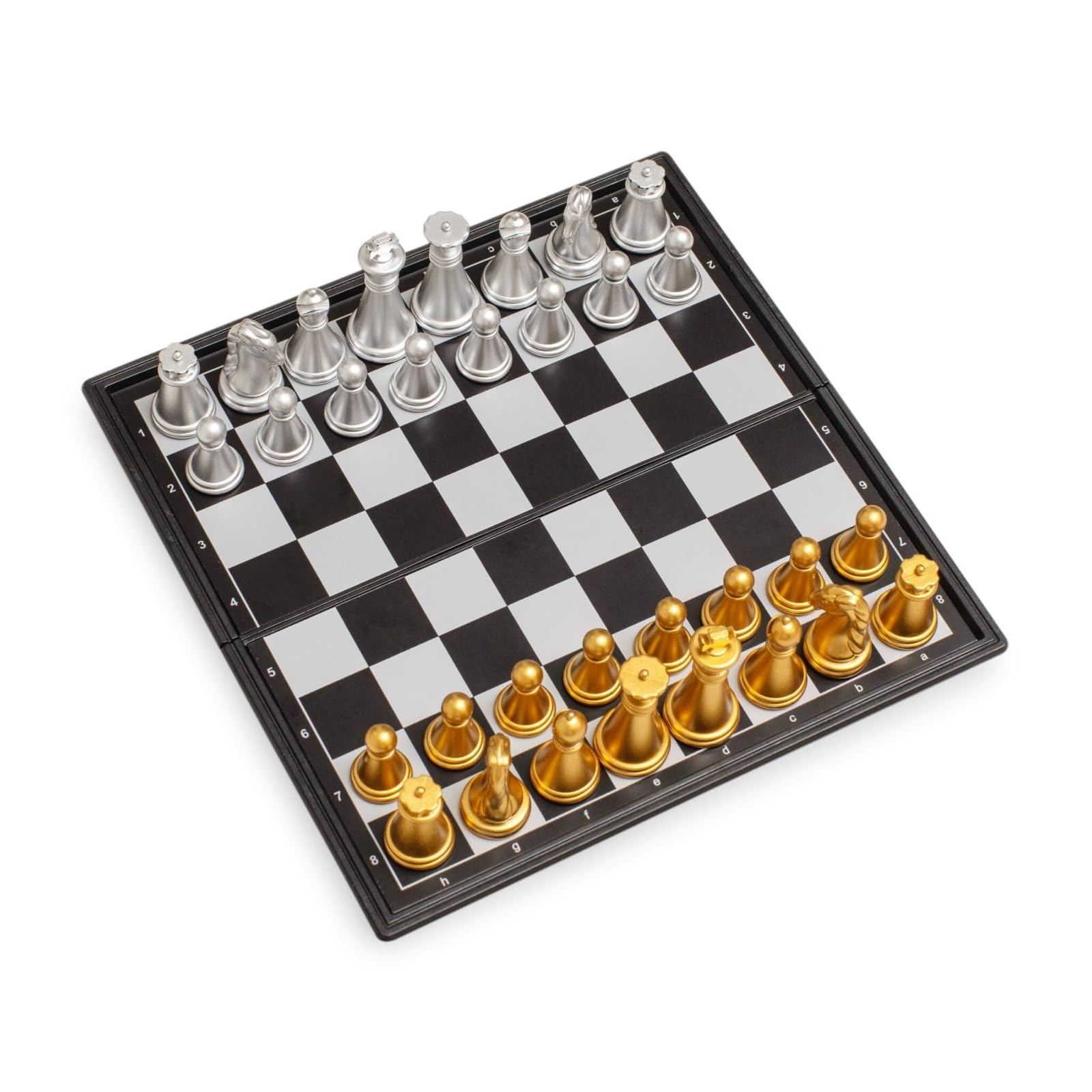 schachspiel Magnetisches Reiseschachspiel mit kompaktem, zusammenklappbarem und tragbarem Schachbrett. Pädagogische Brettspiele. Tolle Reisespielzeug-Sets(32 * 32cm)