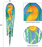 Vista 5 de In the Breeze 3352 — 22" Seahorse Dancing Dragon Kite — Cometa de una sola línea fácil de volar