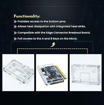 SB Components Premium BBC Micro:Bit Clear Case Protective Case Cover for BBC Micro:bit (Pack of 2)