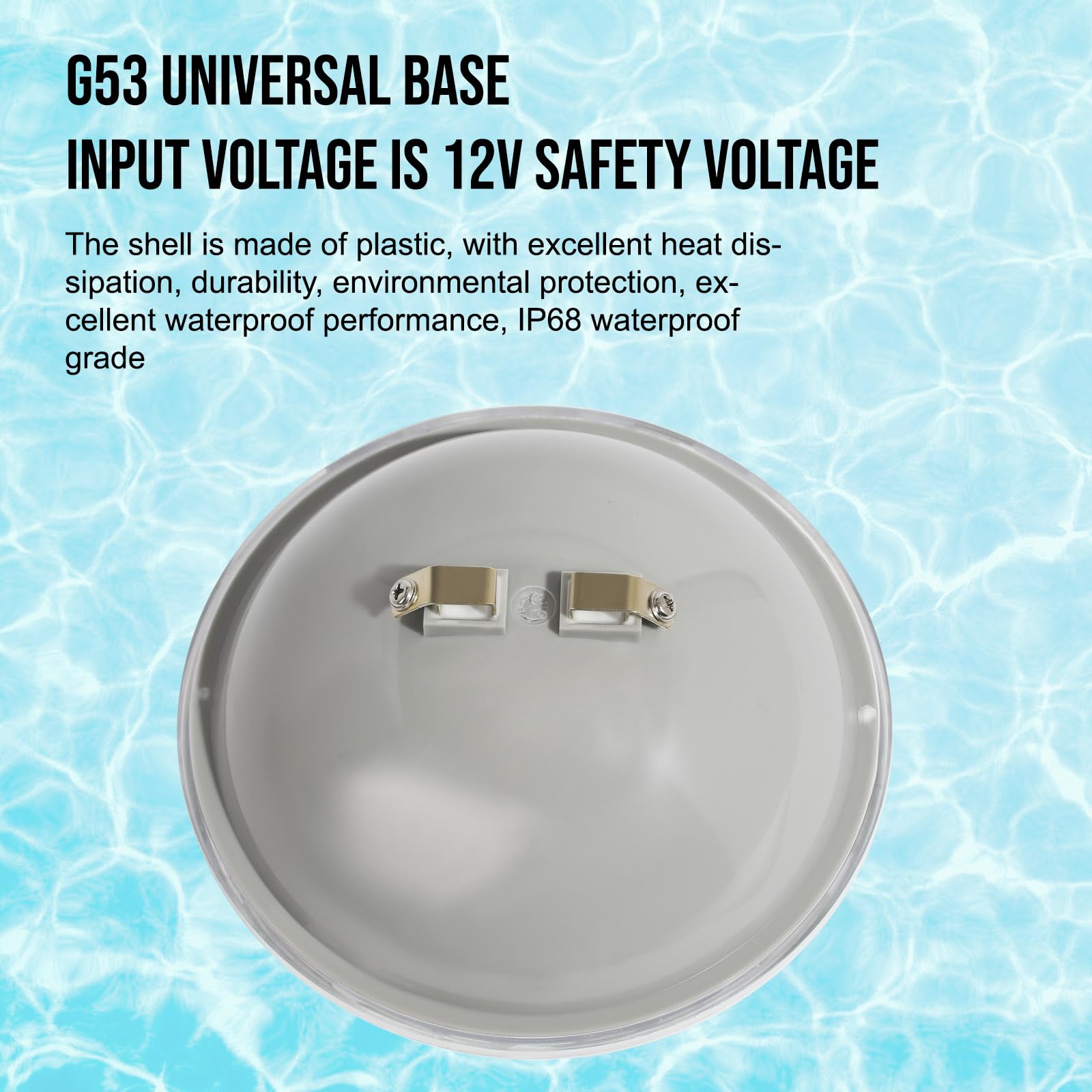 Monsing Luces LED para piscina PAR56 40W iluminación LED para piscina colgante bajo el agua reemplazo 300W foco halógeno DC/AC 12V RGB