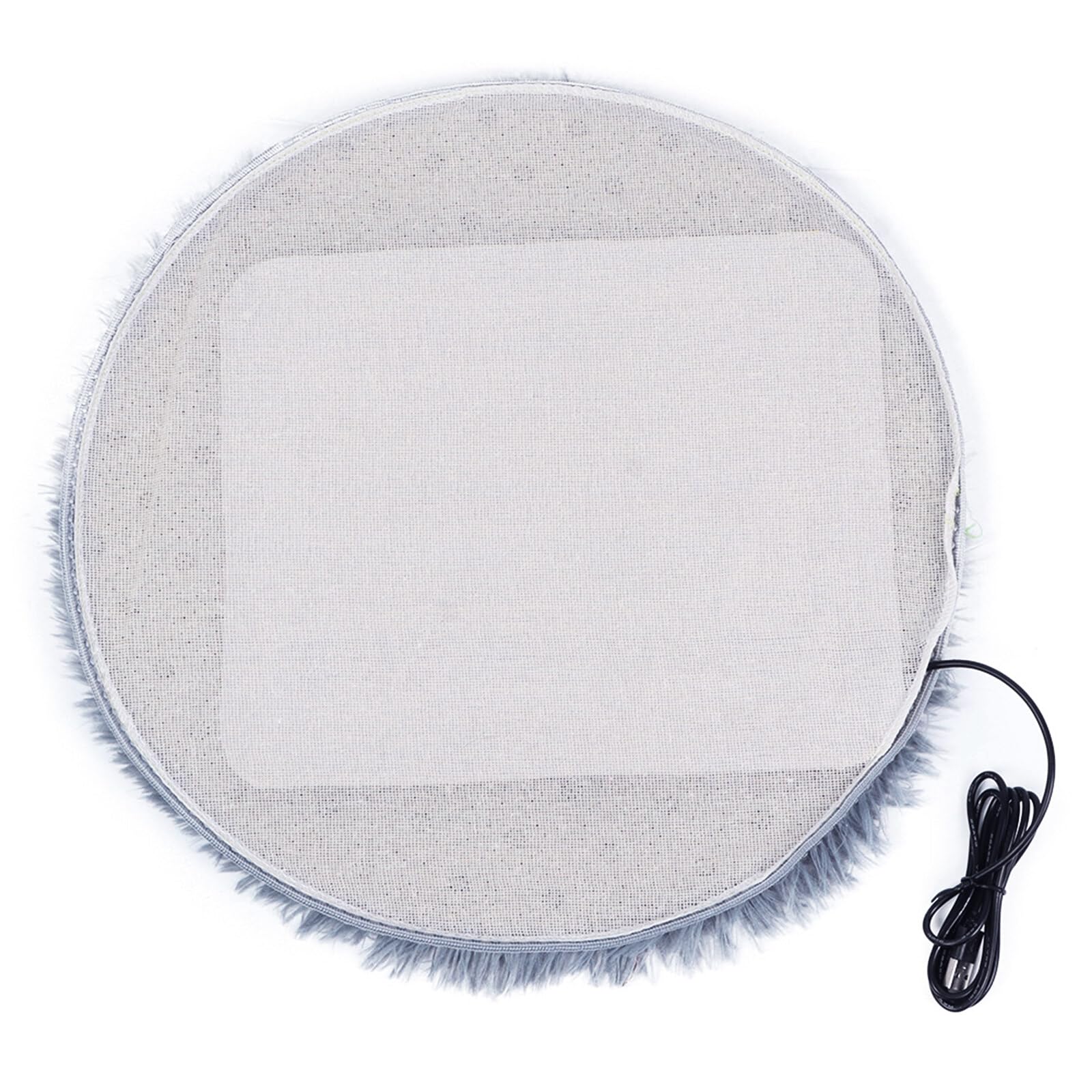 Haokaini Manta Calefactora para Mascotas Calefacción Constante Almohadilla Calefactora Eléctrica Colchón Felpa Alfombra de Cama Calentada con Cable USB para Perros Pequeños Gatos Gatitos