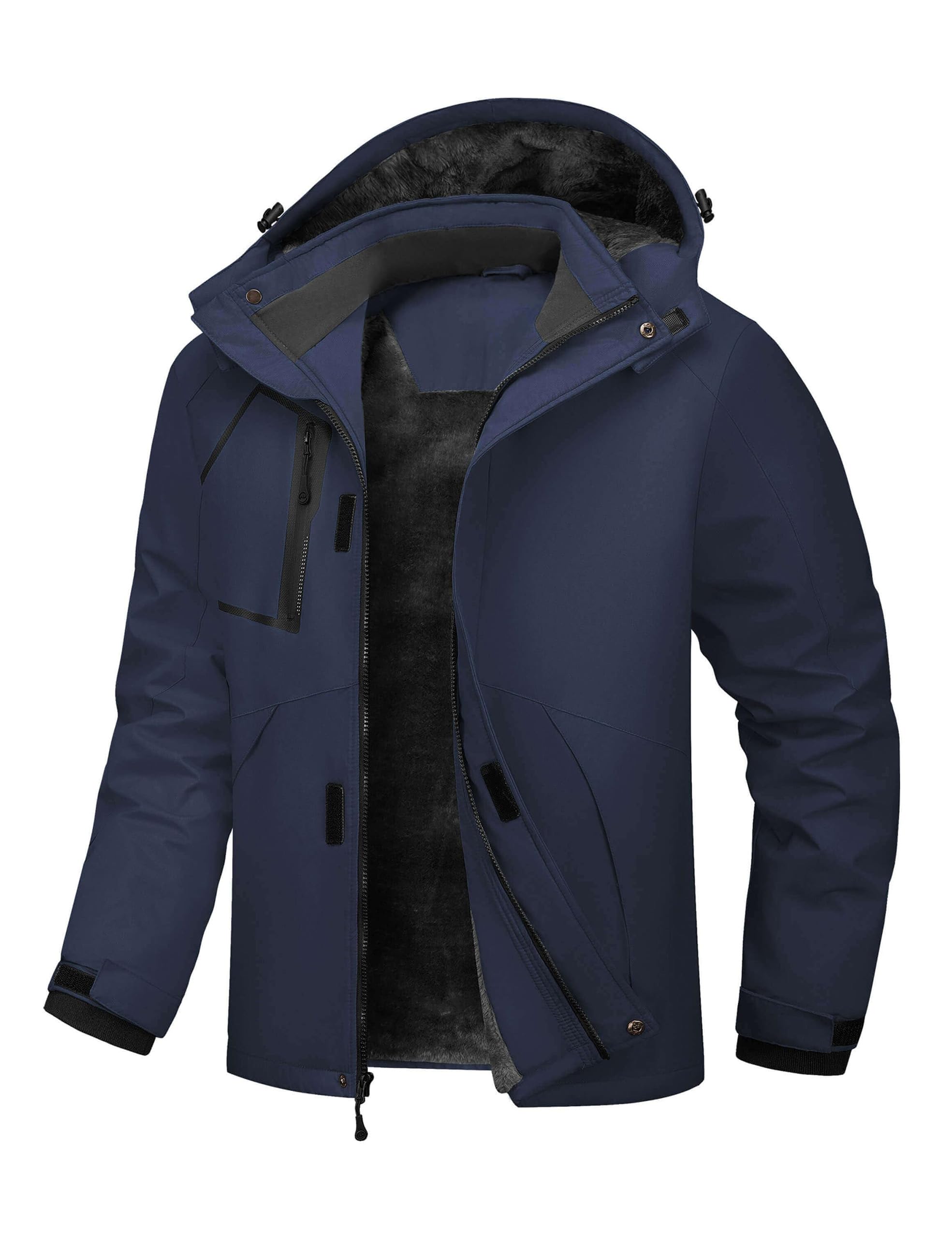 Veste de Ski Homme Imperméable Polaire Coupe-Vent Manteau Chaud