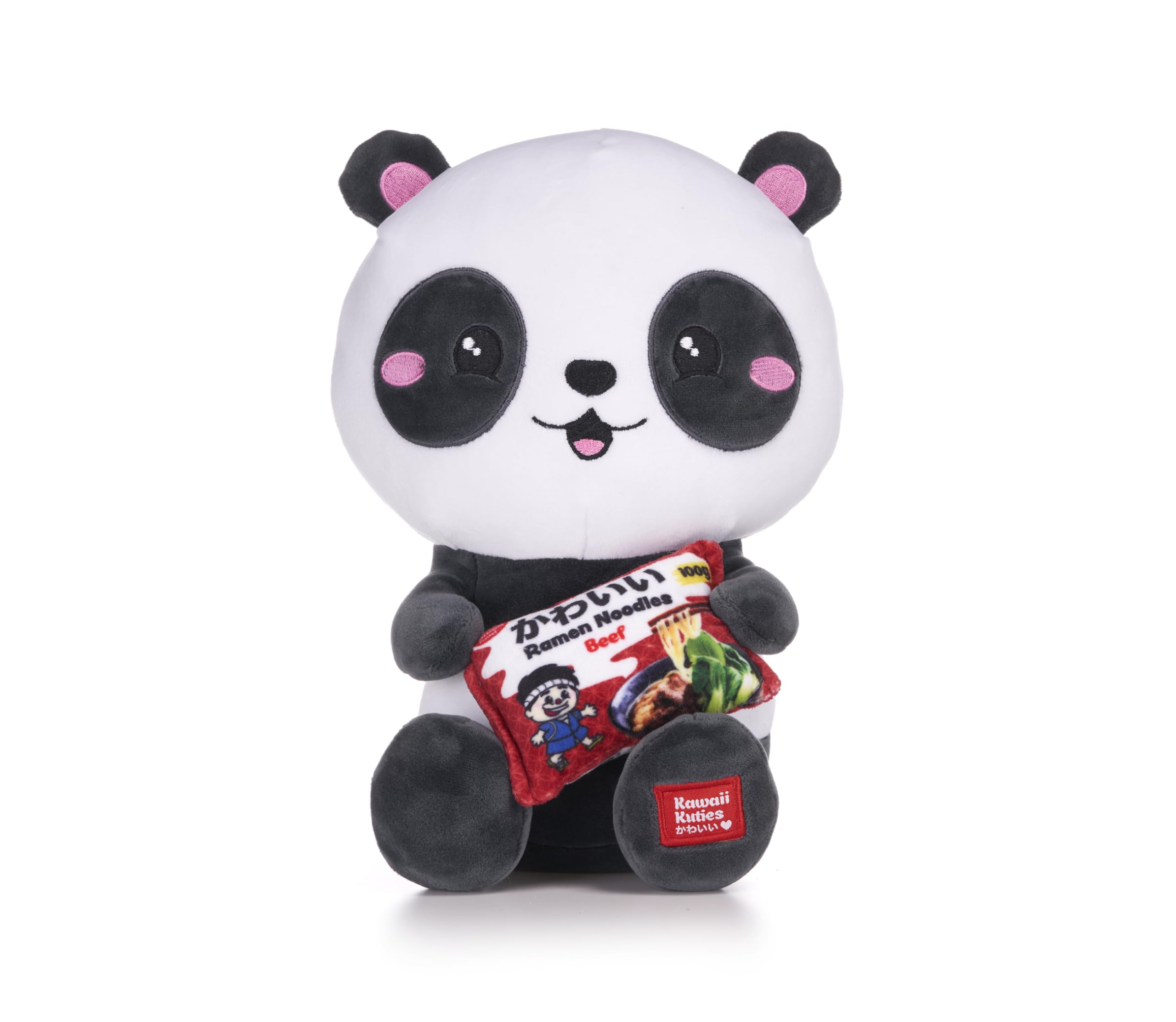 Kawaii Kuties 9.5” / 23cm Panda Holding Ramen Noodles Soft Plush Toy