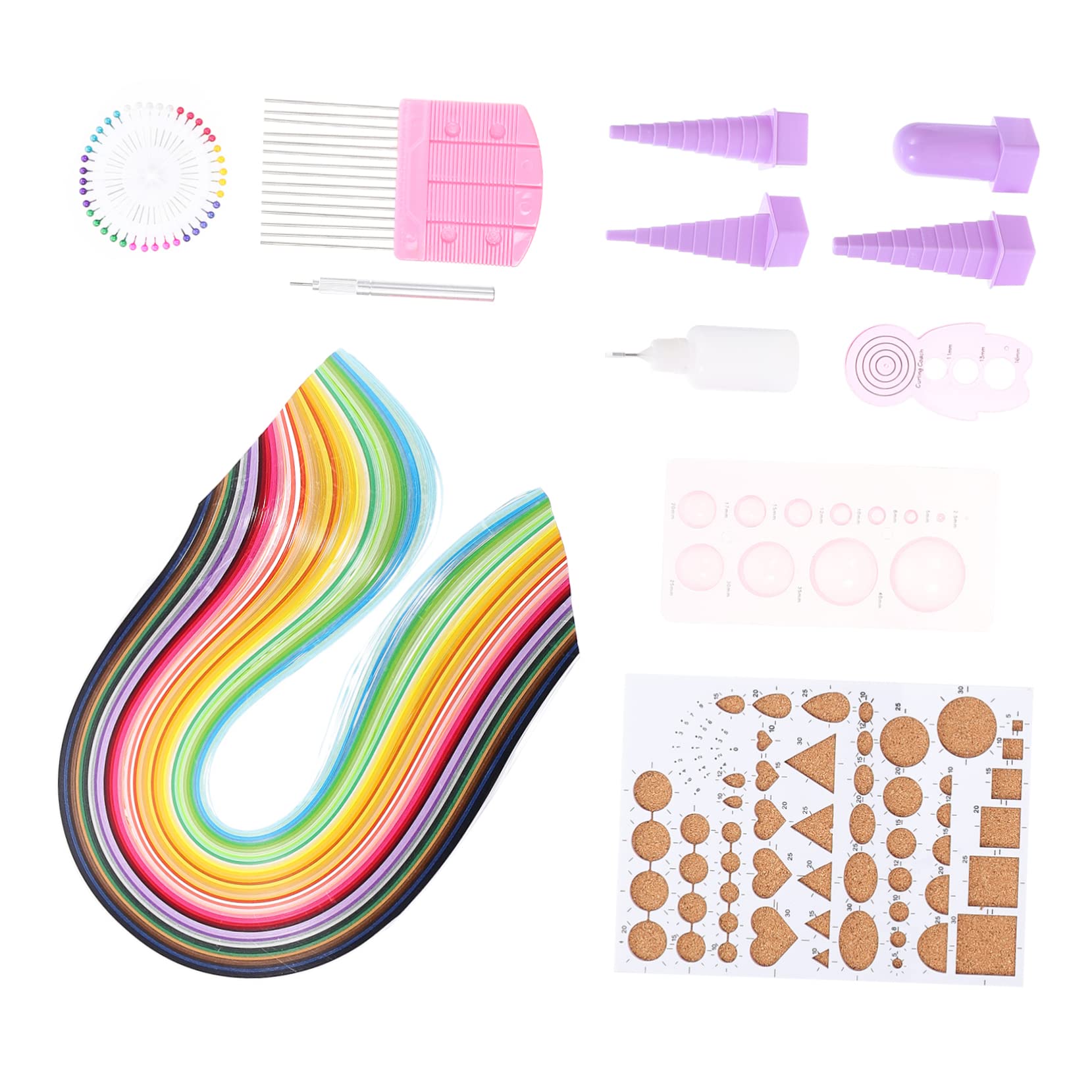 Tofficu Papierquilling Satz für Kinder und Anfänger, 1 Satz, Selbstgemacht
