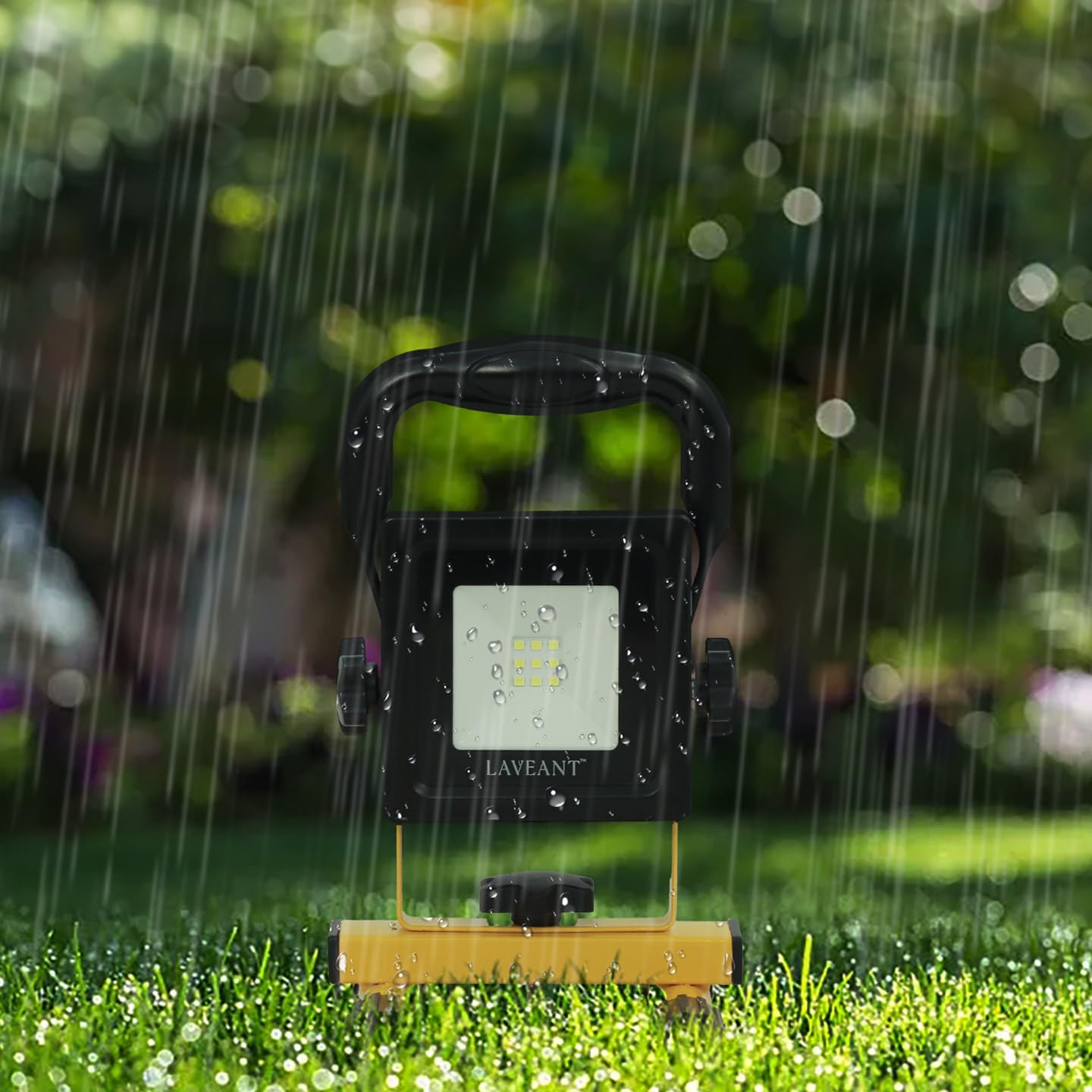 Wiederaufladbare LED-Arbeitsleuchten, 10 W, 2200 mAh, 600 Lumen, tragbar, neigbar, wasserdicht, Flutlicht mit Ständer, Herren-Werkzeuge für Garage, Outdoor, Camping, Wandern, Autoreparatur