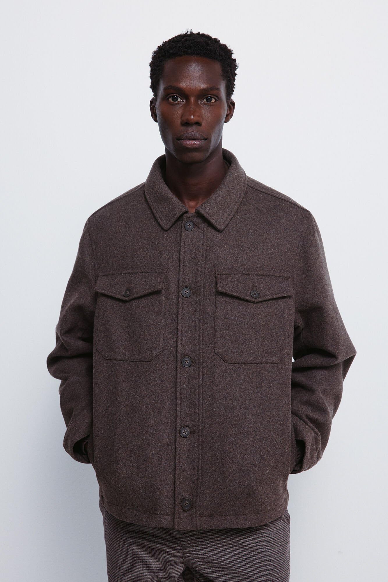 SPRINGFIELD Crew with Woven Piece At Neck and Hem Sweater Sudadera De Cuello Redondo para Mujer