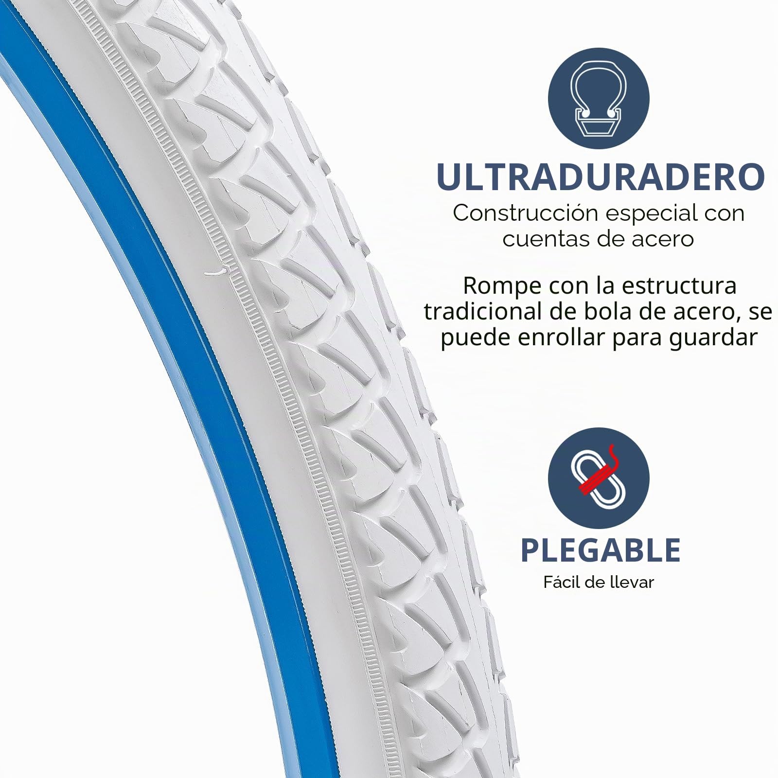 YunSCM 2 neumáticos plegables de 26 pulgadas, 26 x 2,10 Plus de 66 cm, válvula de tubo compatible 54-559, bicicletas de carretera. Neumáticos de bicicleta de 26 x 2,0 y 26 x 2,10 y 26 x 2,125 mm