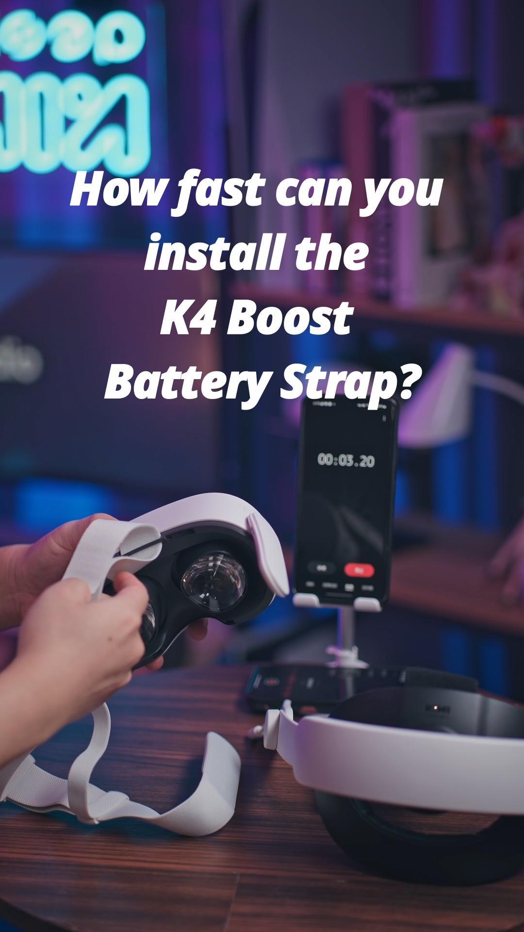 KIWI design K4 Boost Comfort Battery Head Strap Accessories for