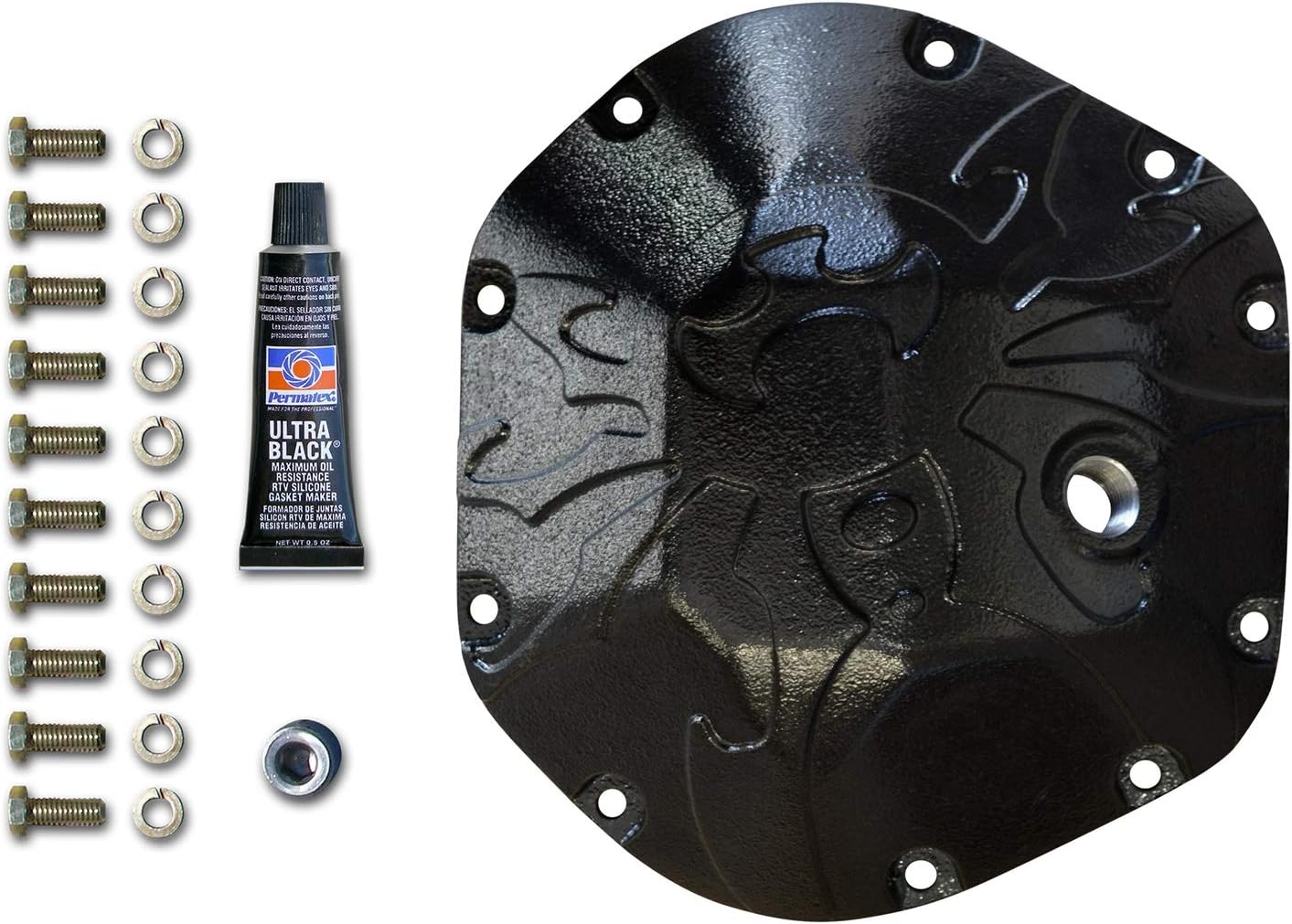 Compatible With/Replacement For Brightt (PSC-BXN-282) Bombshell Dana 44 Diff Cover Differential Cover - Fits Wrangler 2007-2017