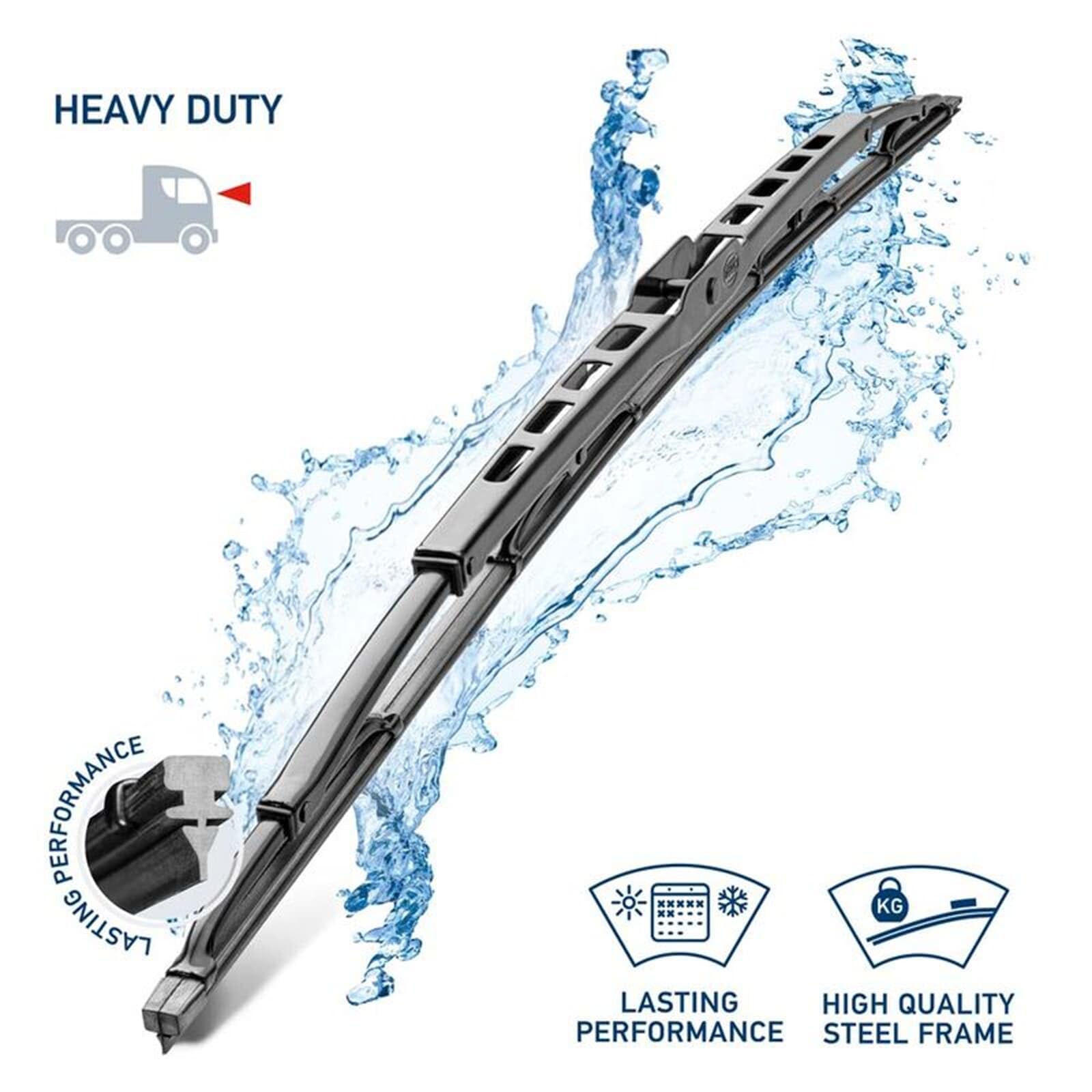 HELLA Heavy Duty 9XW 184 107-241 Wiper Blade 600 Mm Front, Standard - View #12