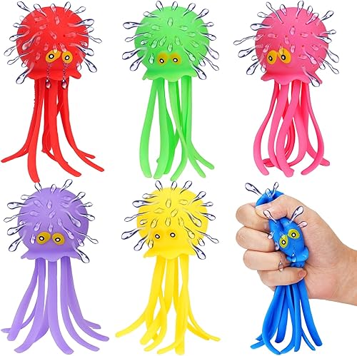 Miniatura 1 de 6 bolas de agua de pulpo, juguete sensorial para el alivio del estrés flotante, piscina, playa, tina, juguete reutilizable, bolas de agua para