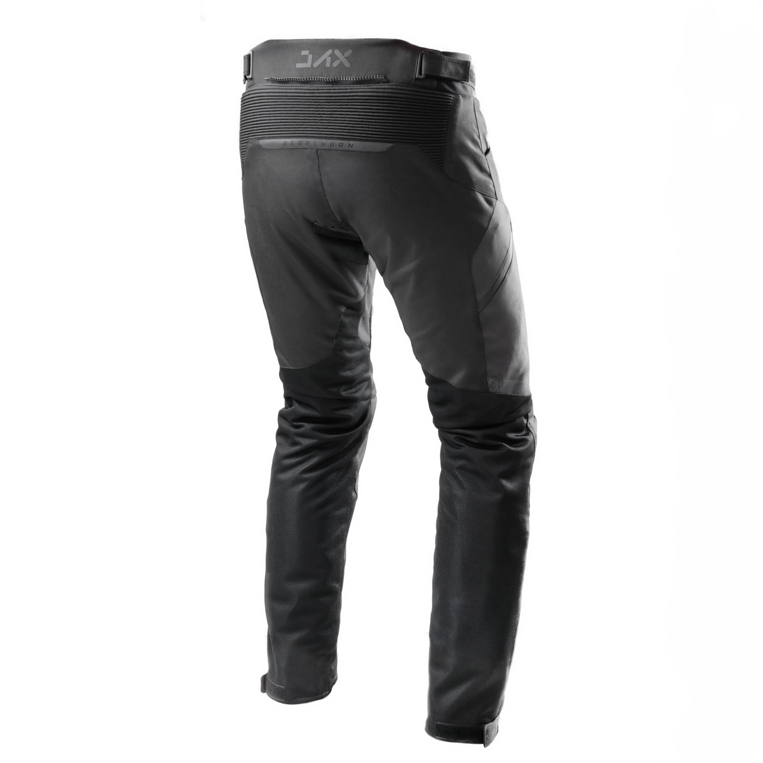 REBELHORN Jax Pantaloni da Moto Uomo | Tessile | Protezioni per Ginocchia e Fianchi Livello 2 | Membrana Humax Rimovibile | Grandi Pannelli di Ventilazione a Rete | Taglie Fino a 10XL
